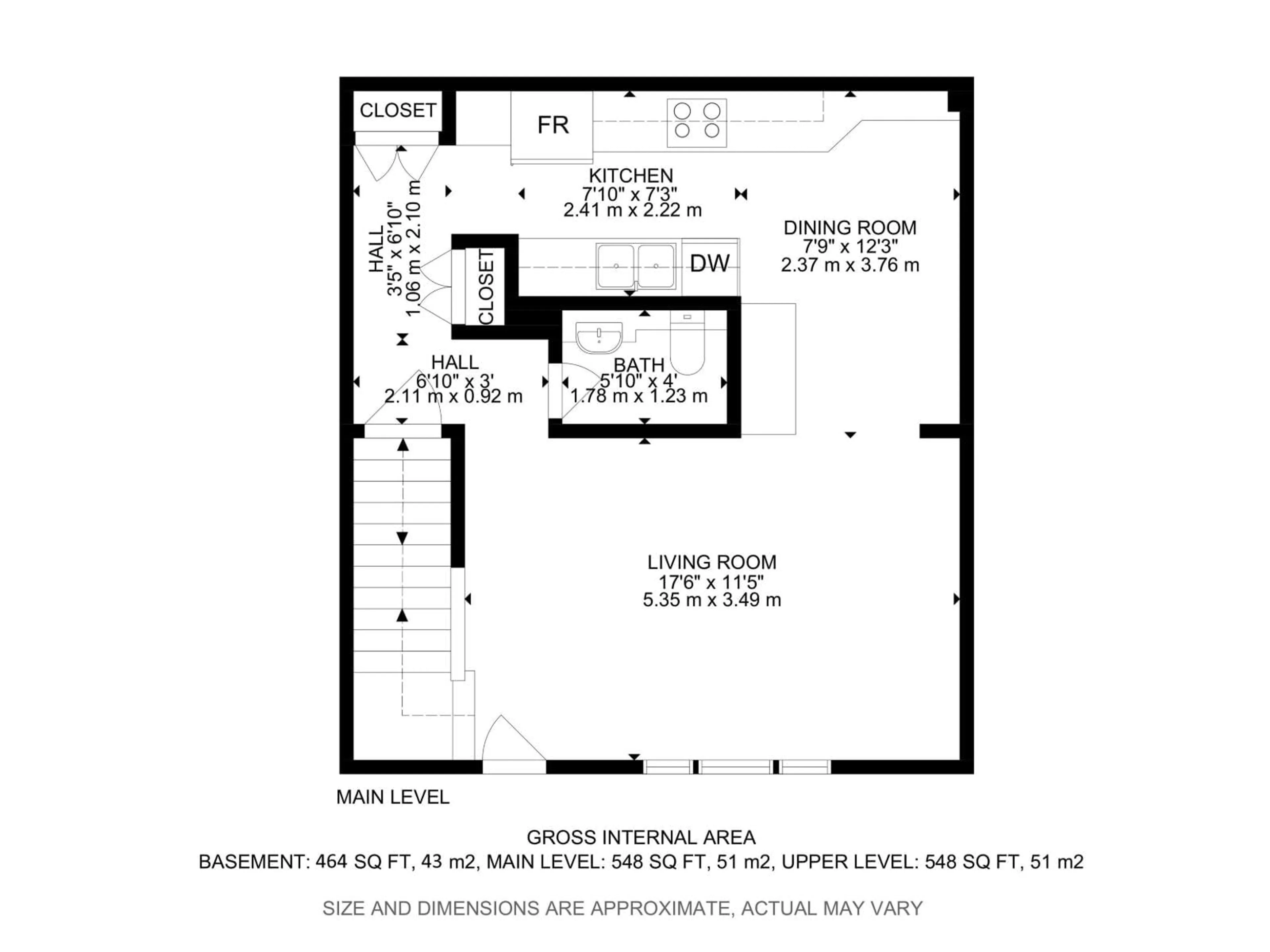 Floor plan for 7F CALLINGWOOD CO, Edmonton Alberta T5T0H5