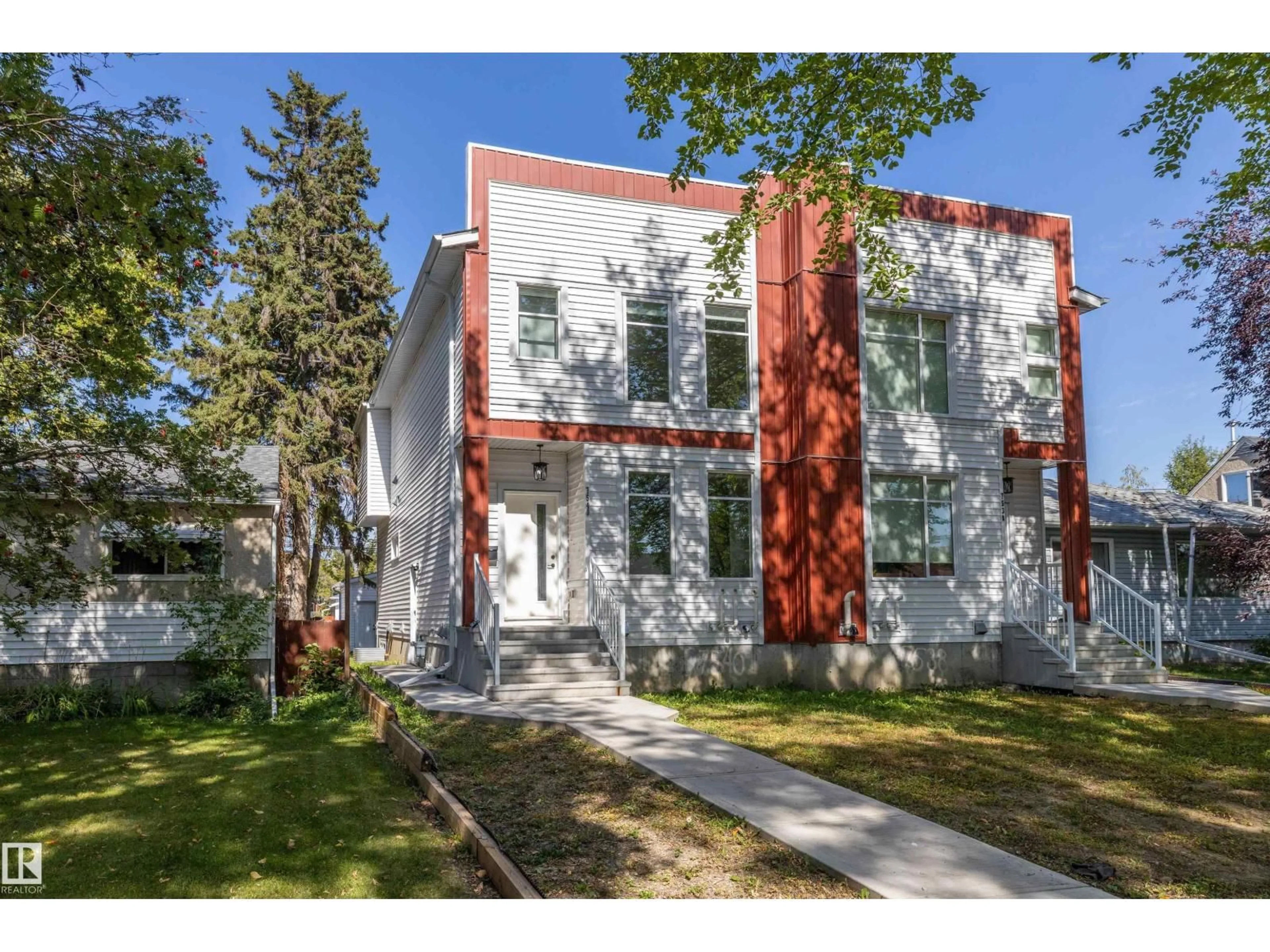 Home with brick exterior material, street for 7540 81 AV, Edmonton Alberta T6C0B5
