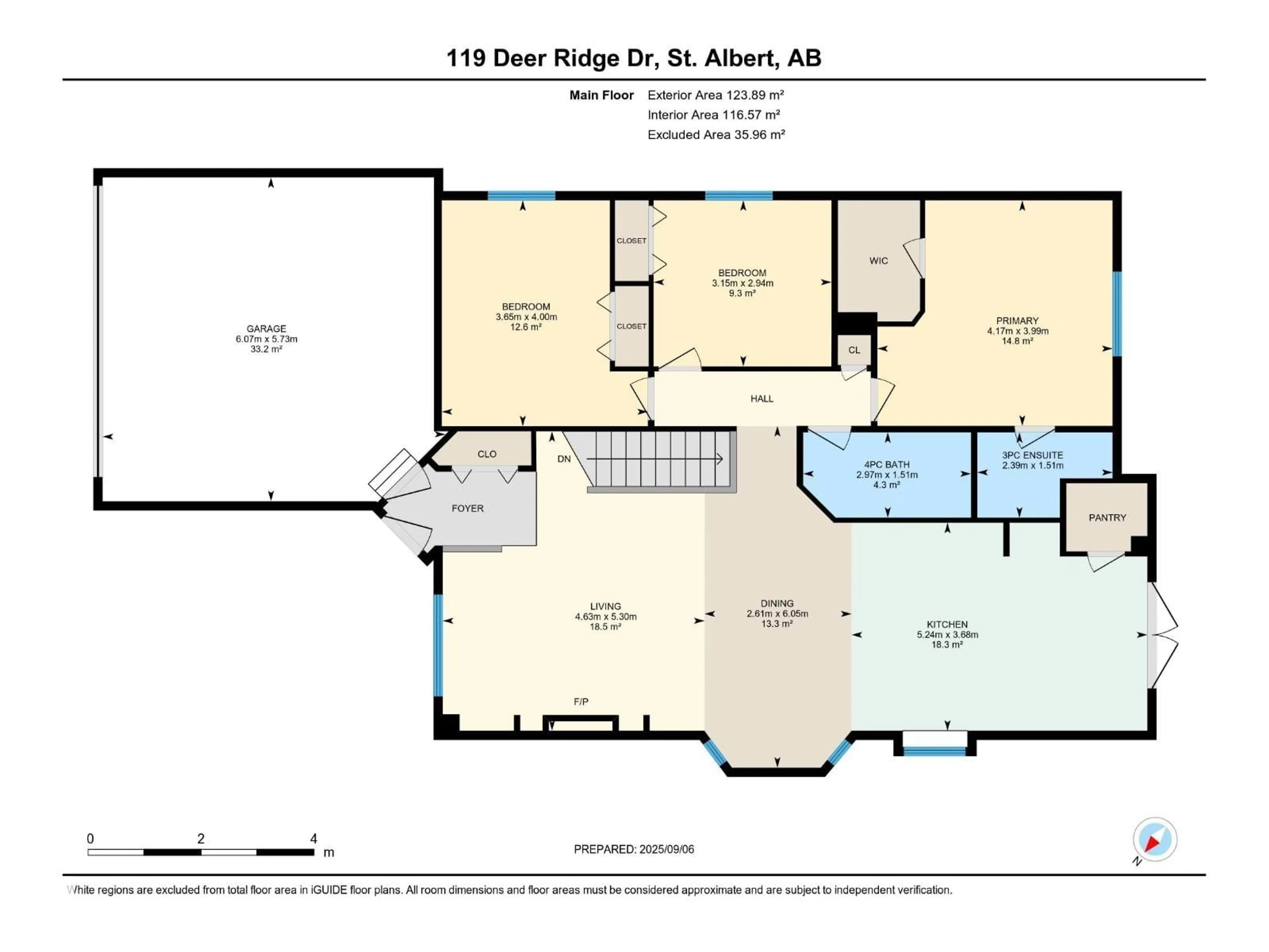 Floor plan for 119 DEER RIDGE DR, St. Albert Alberta T8N6G7