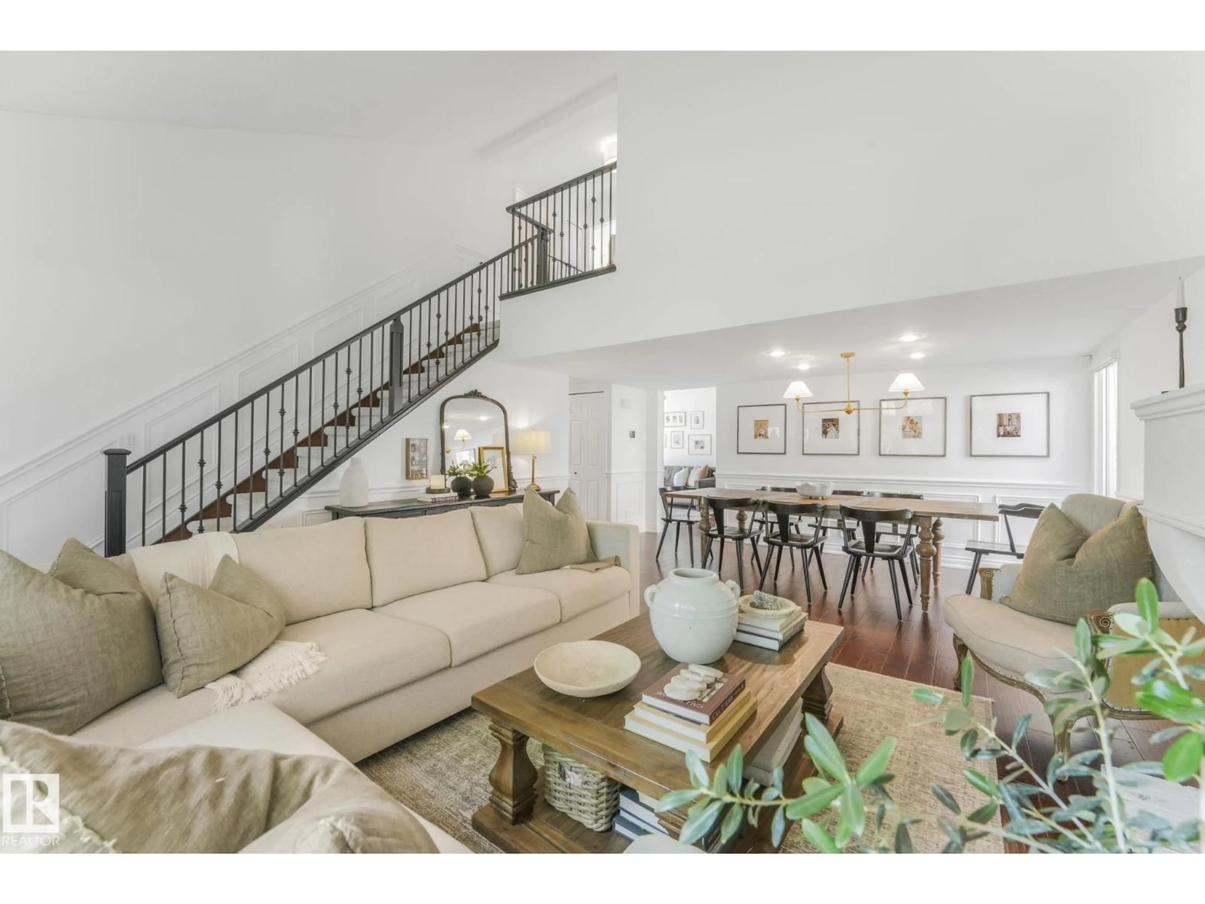 Living room with furniture, unknown for 6 WHEATSTONE CR, St. Albert Alberta T8N3G5