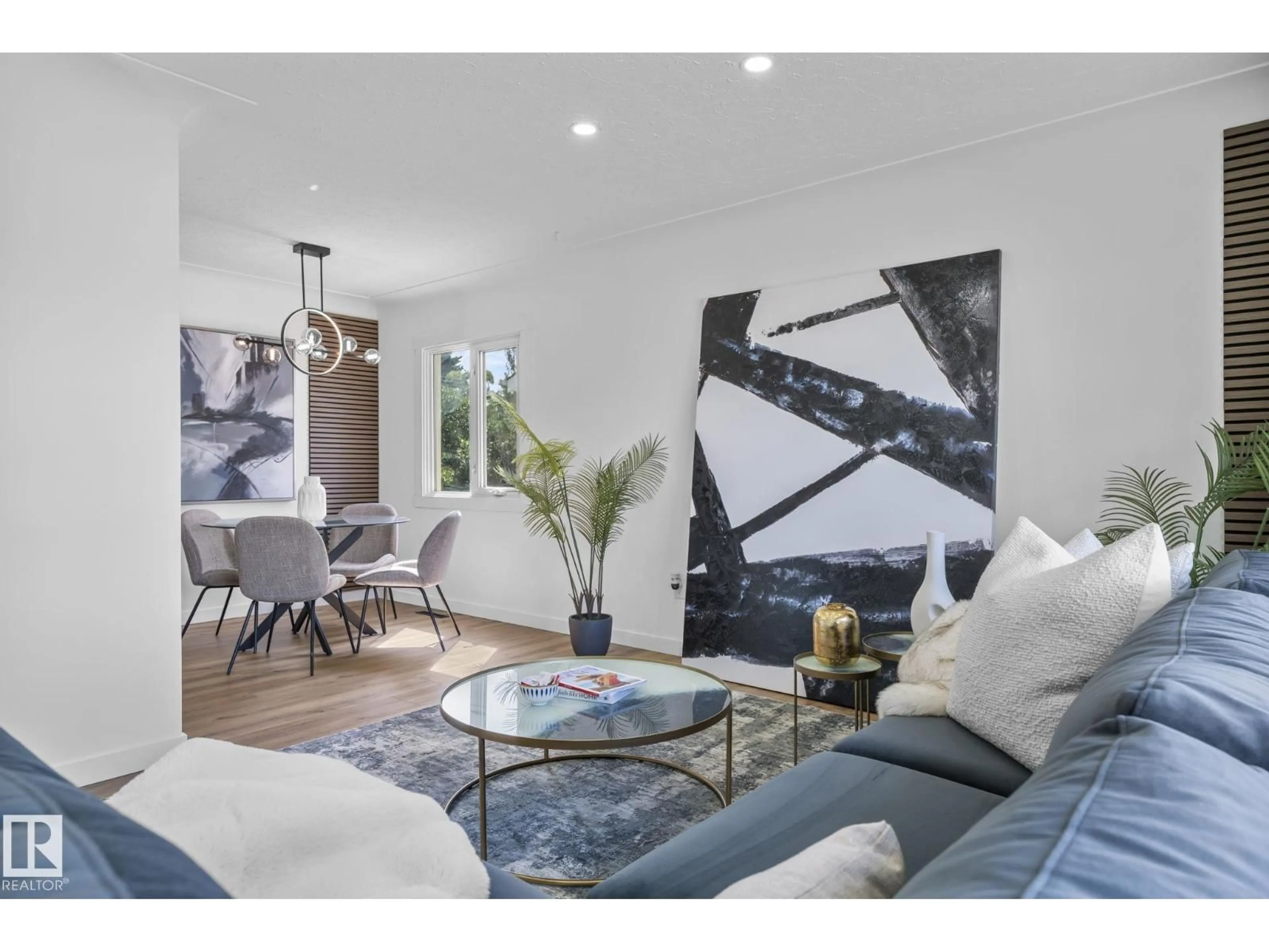 Living room with furniture, unknown for NW - 13123 85 ST, Edmonton Alberta T5E2Z5