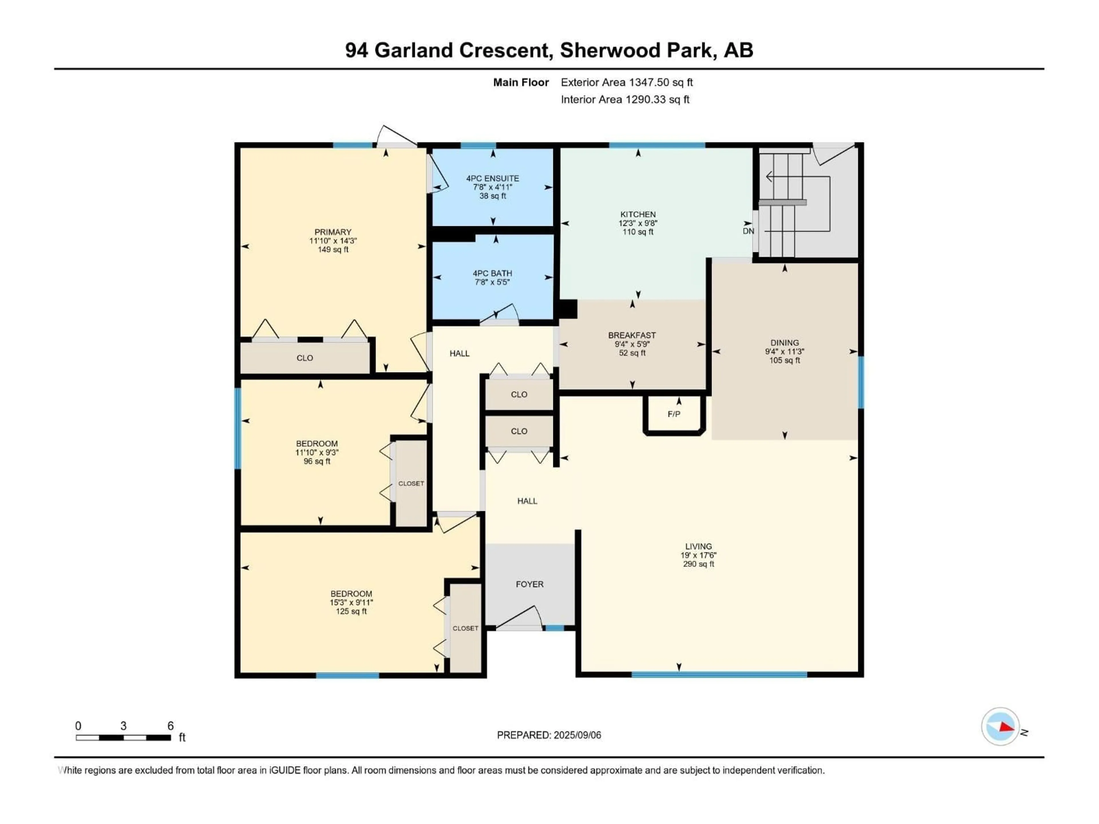 Floor plan for 94 GARLAND CR, Sherwood Park Alberta T8A2R2