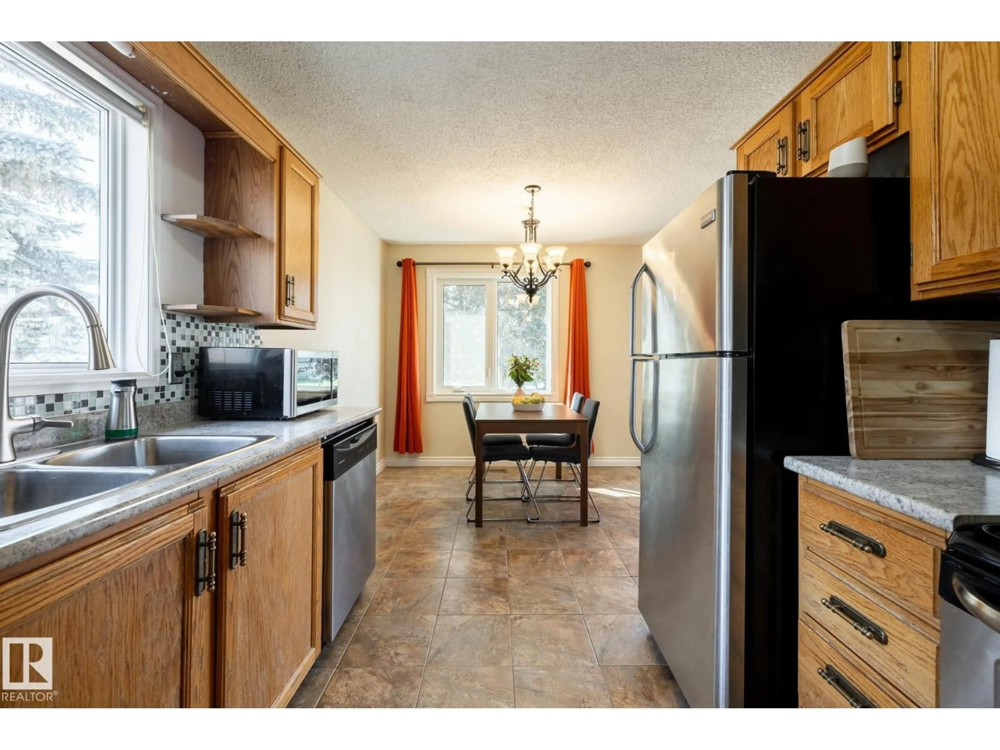 Standard kitchen, ceramic/tile floor for 7272 152C AV, Edmonton Alberta T5C3N2
