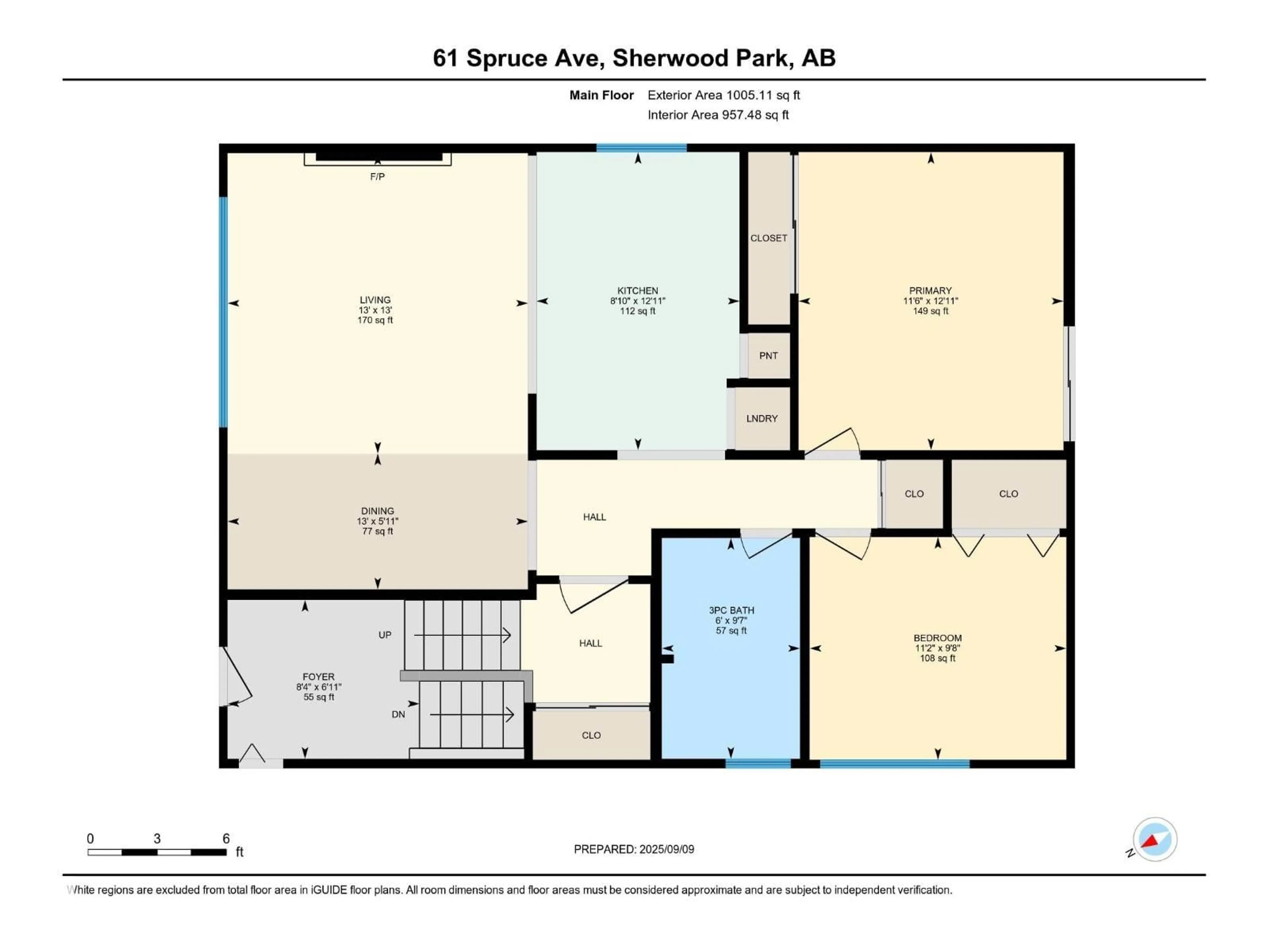 Floor plan for 61 SPRUCE AV, Sherwood Park Alberta T8A2B7