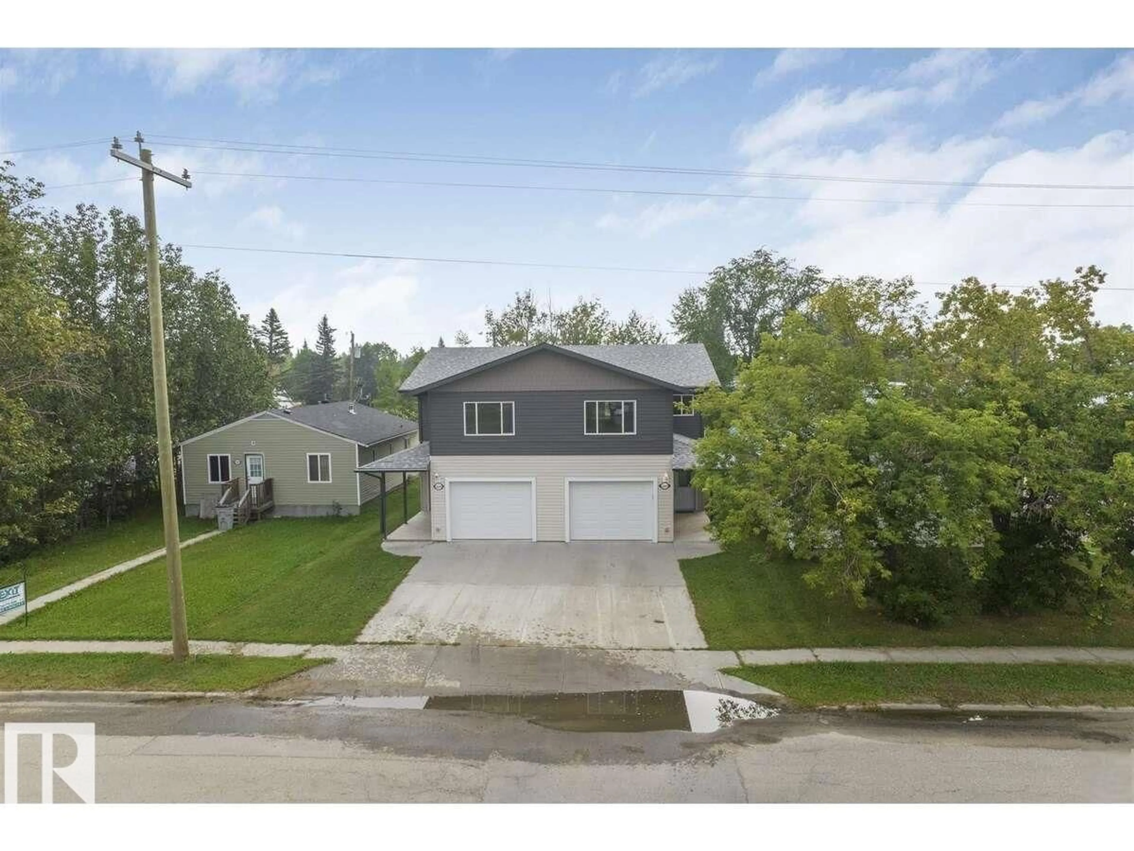 A pic from outside/outdoor area/front of a property/back of a property/a pic from drone, street for 5265 52 ST, Mayerthorpe Alberta T0E1N0