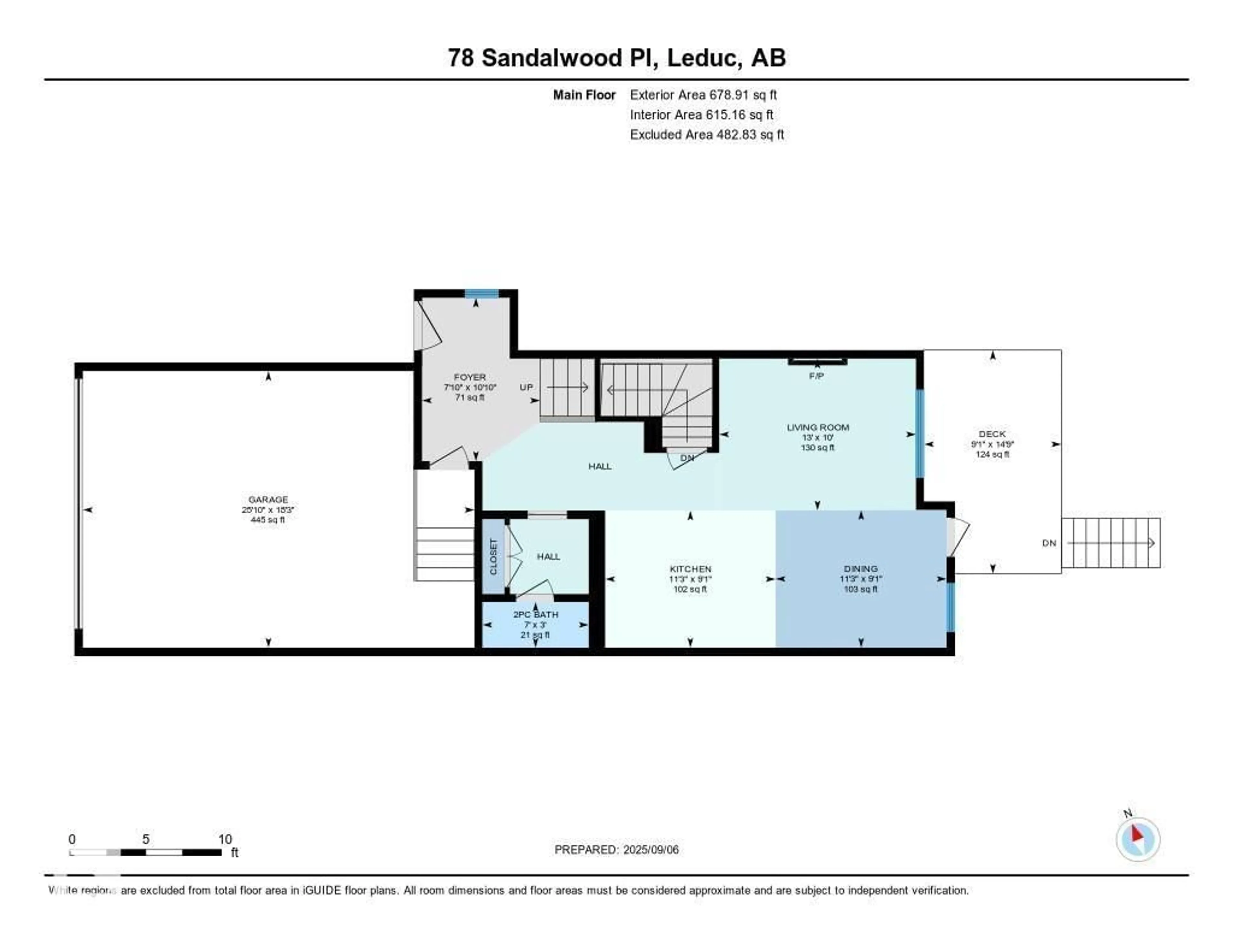 Floor plan for 78 SANDALWOOD PL, Leduc Alberta T9E1C4