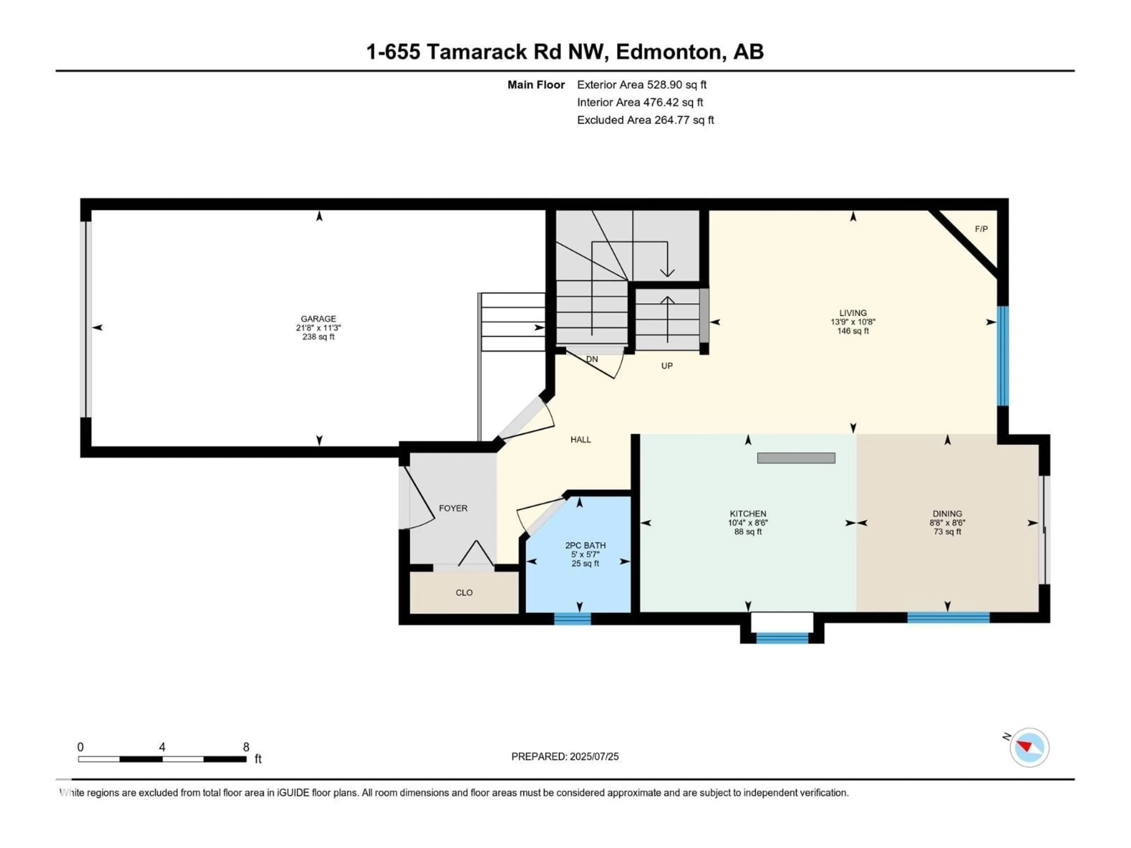 Floor plan for 655 TAMARACK RD, Edmonton Alberta T6T0N4