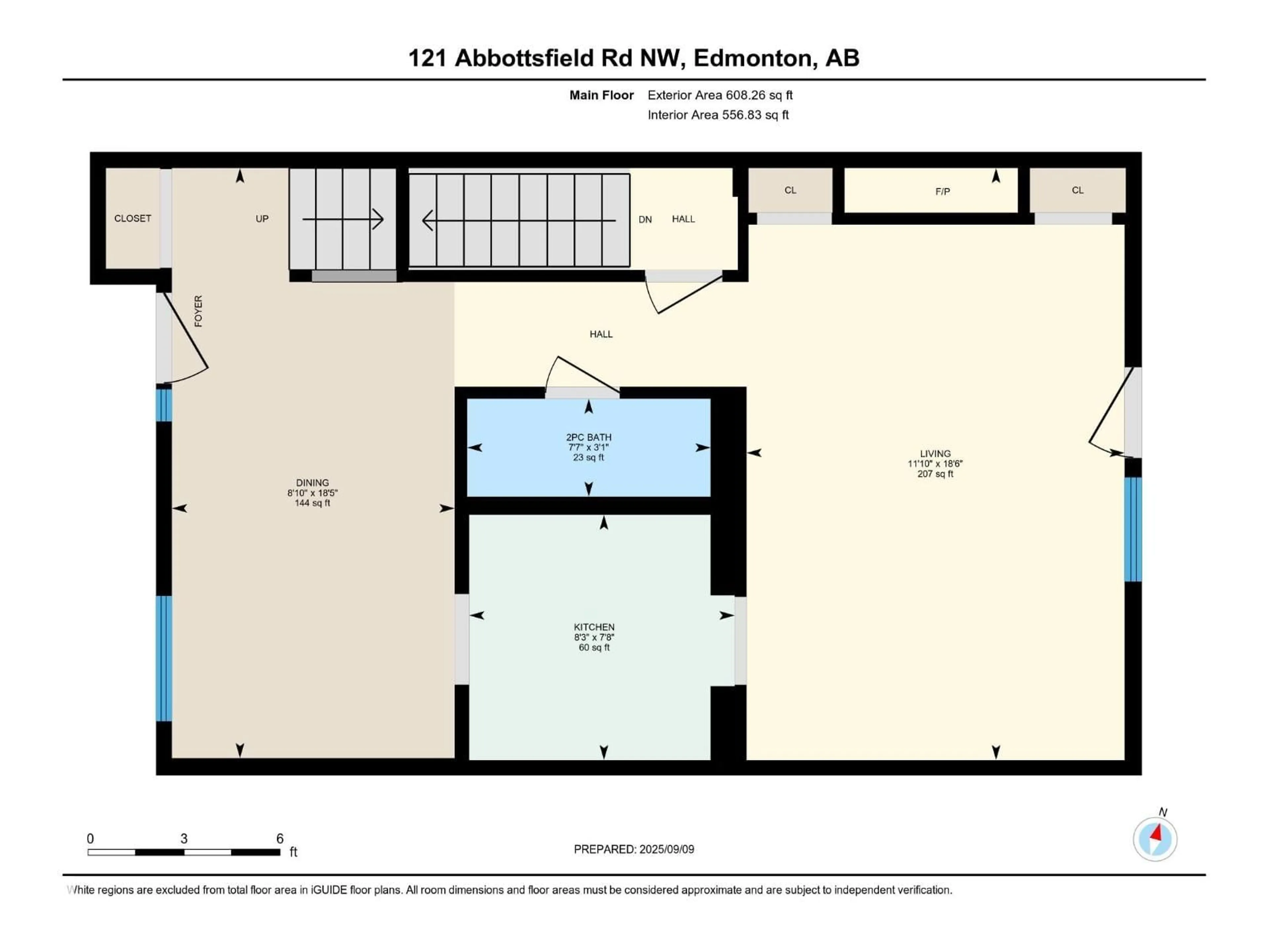 Floor plan for 121 ABBOTTSFIELD RD, Edmonton Alberta T5W4S9