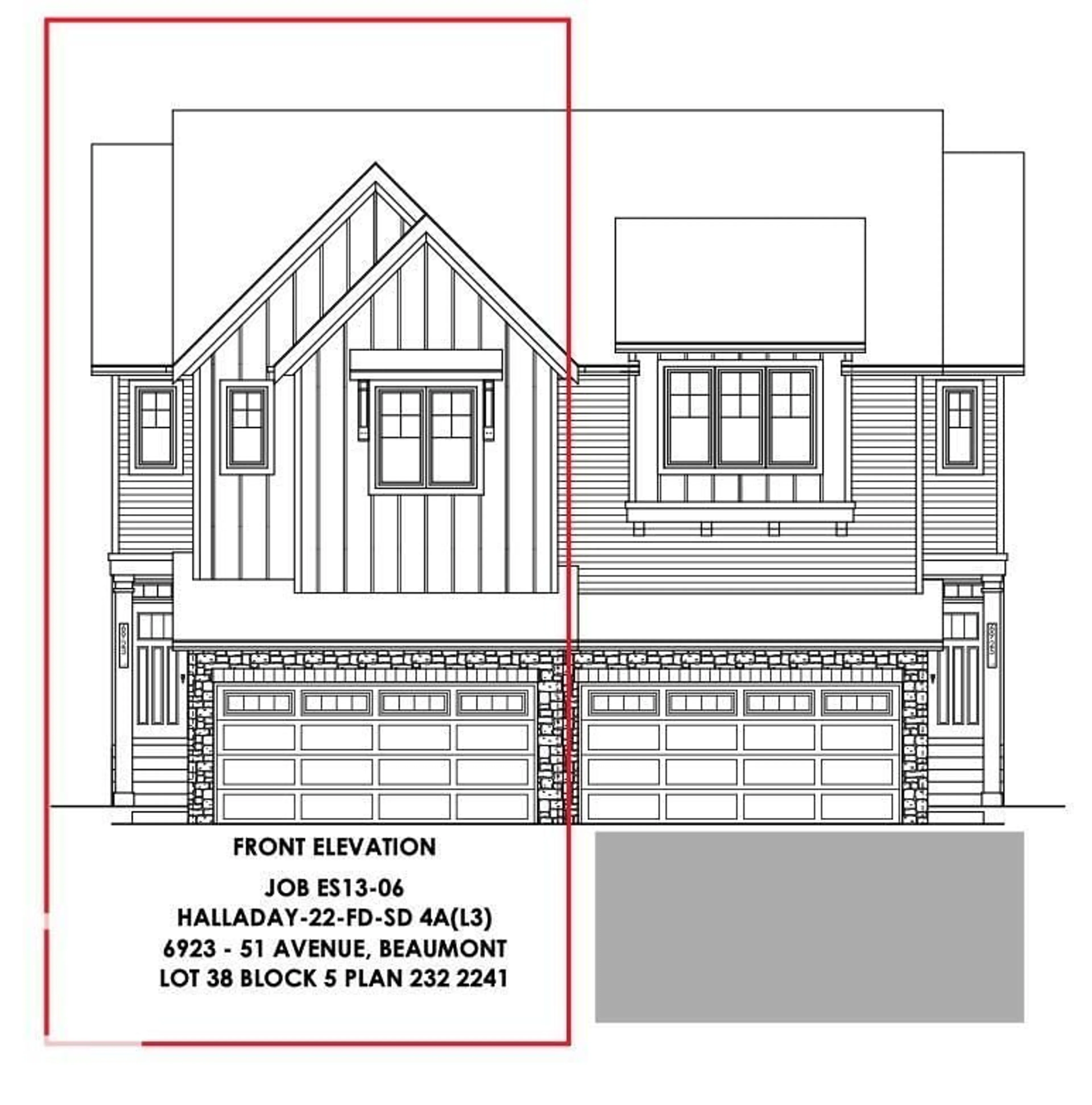 Floor plan for 6923 51 AV, Beaumont Alberta T4X3E4
