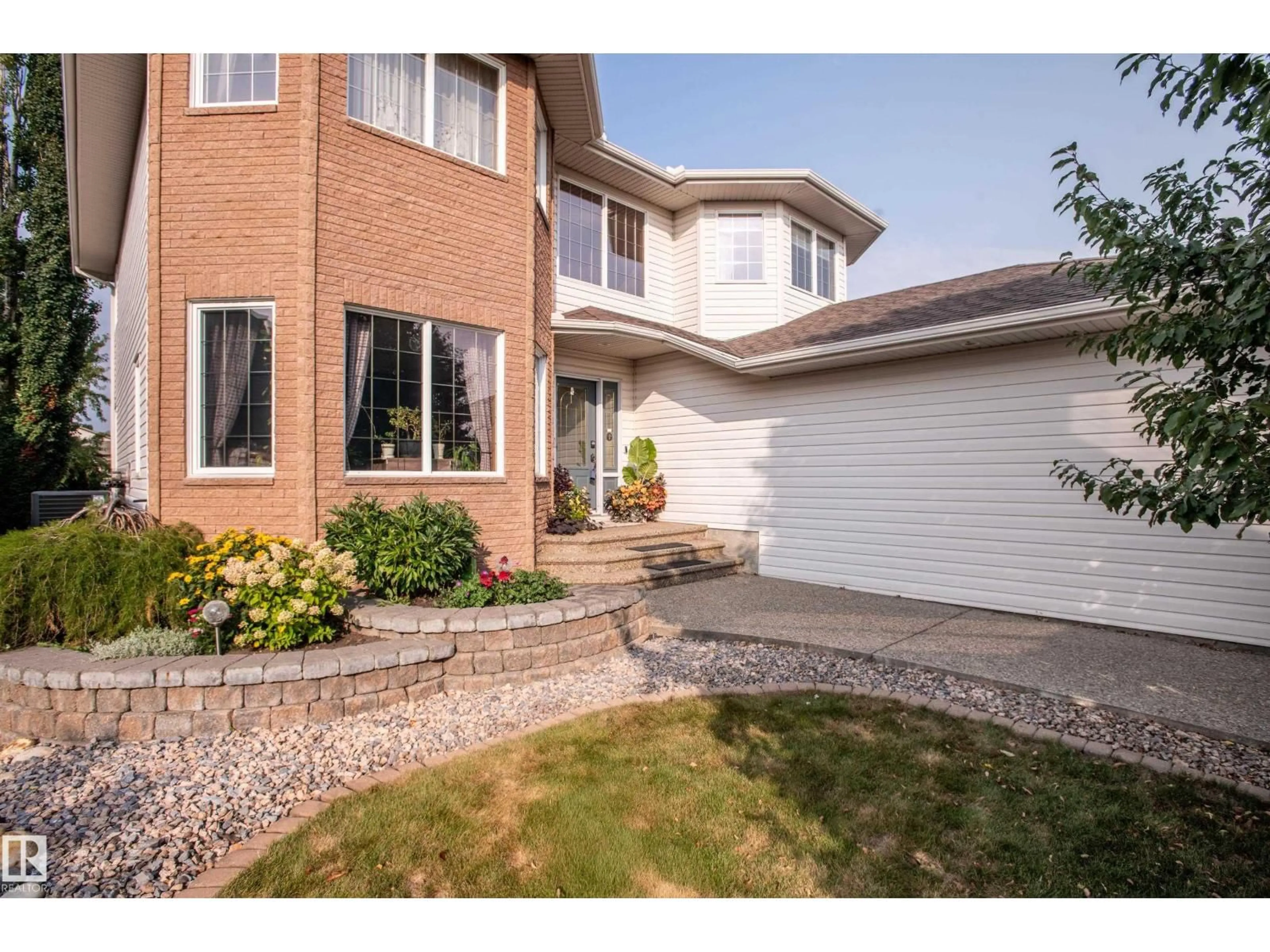 Home with brick exterior material, street for 4 BRIARWOOD WY, Stony Plain Alberta T7Z2R4