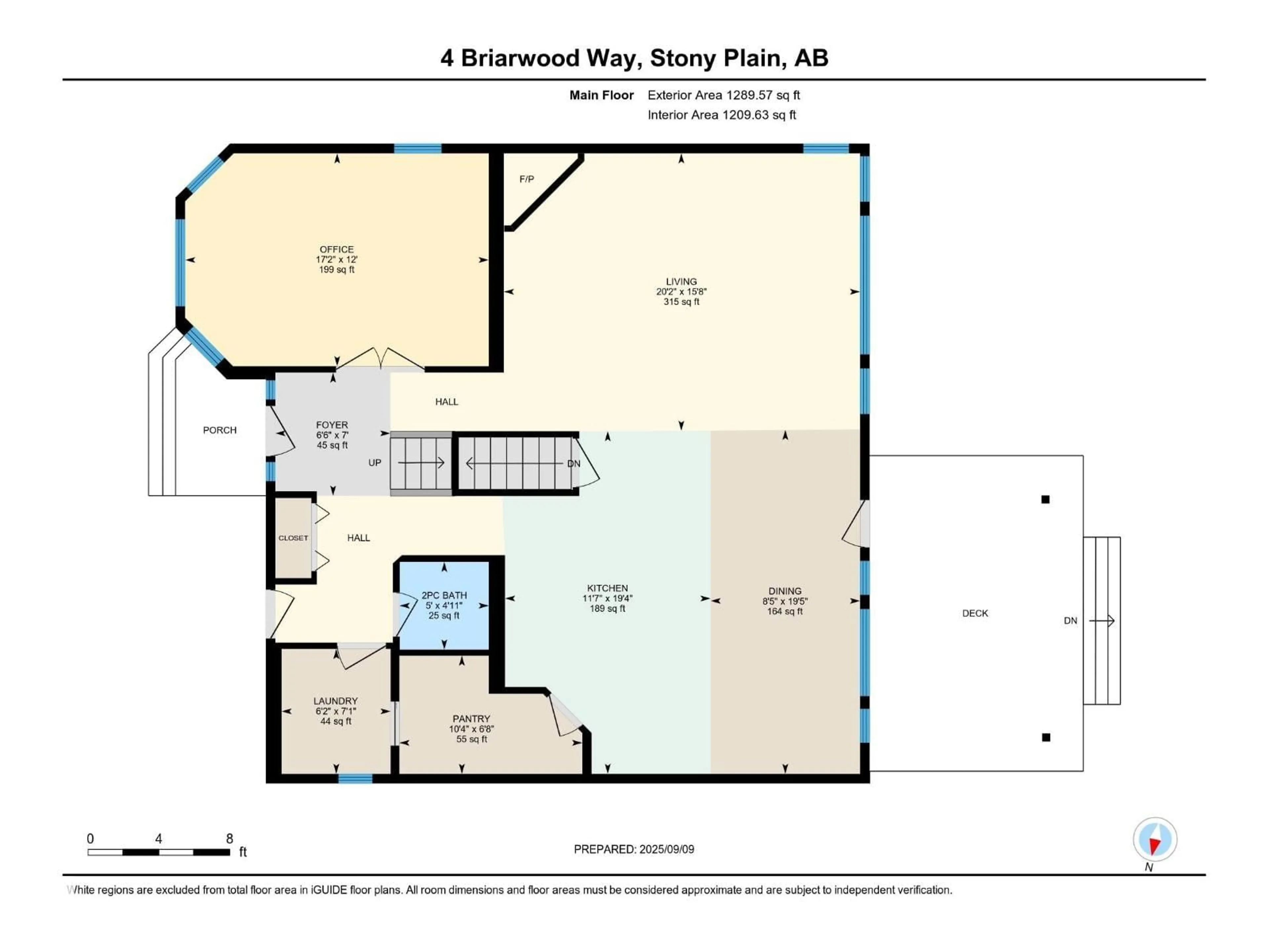 Floor plan for 4 BRIARWOOD WY, Stony Plain Alberta T7Z2R4