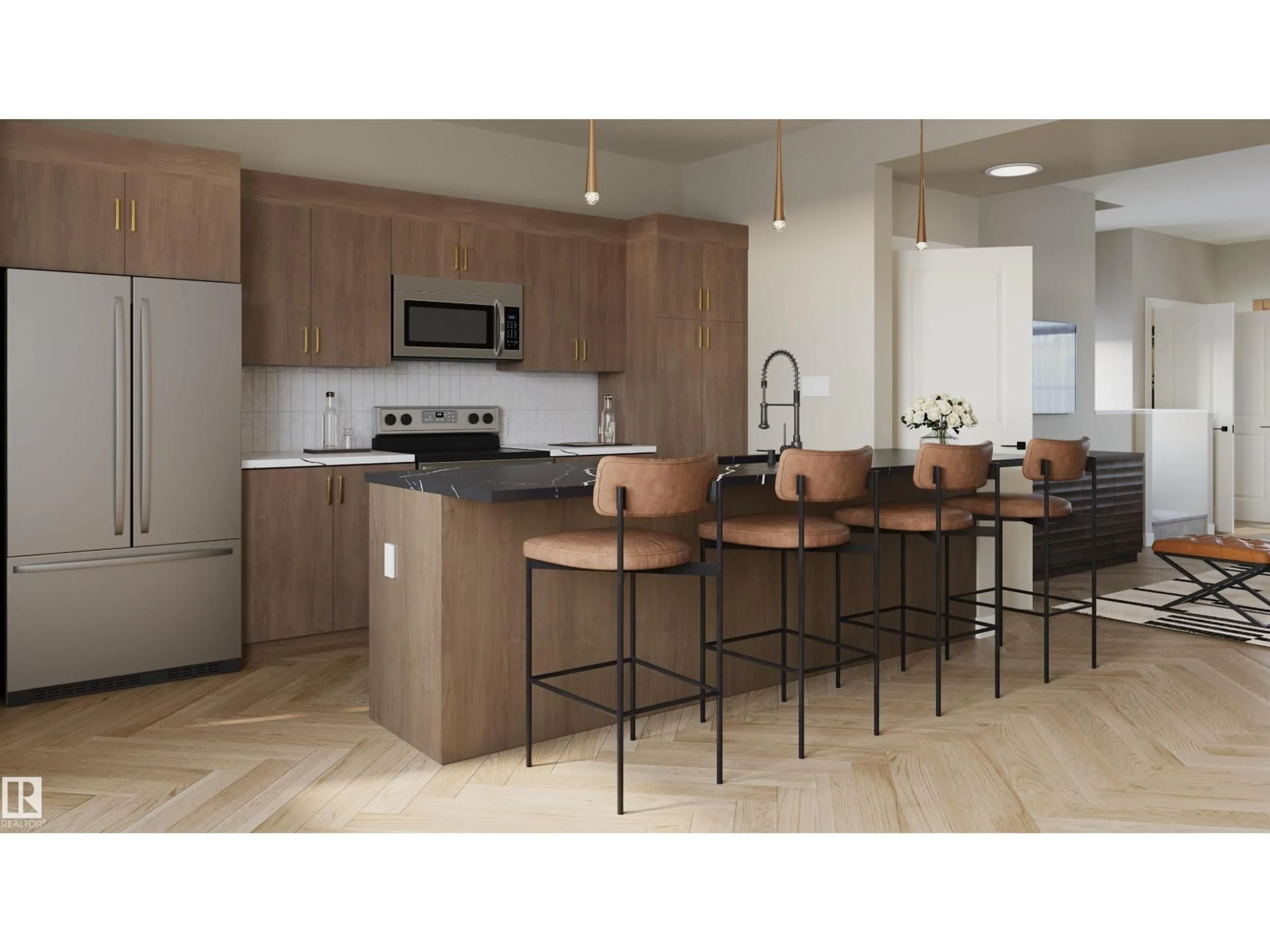 Open concept kitchen, ceramic/tile floor for 601 CORRAL CI, Sherwood Park Alberta T0B0B0