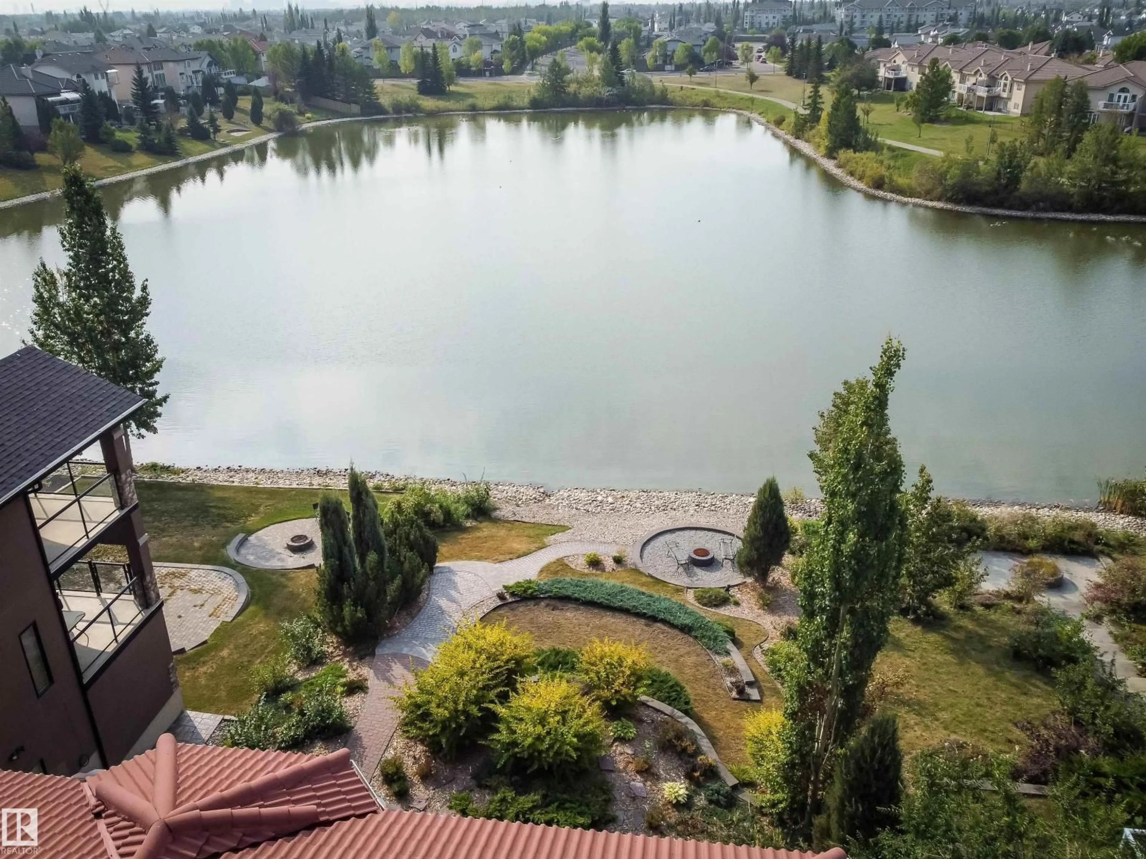 A pic from outside/outdoor area/front of a property/back of a property/a pic from drone, water/lake/river/ocean view for 13527 158 AV, Edmonton Alberta T6V1S3