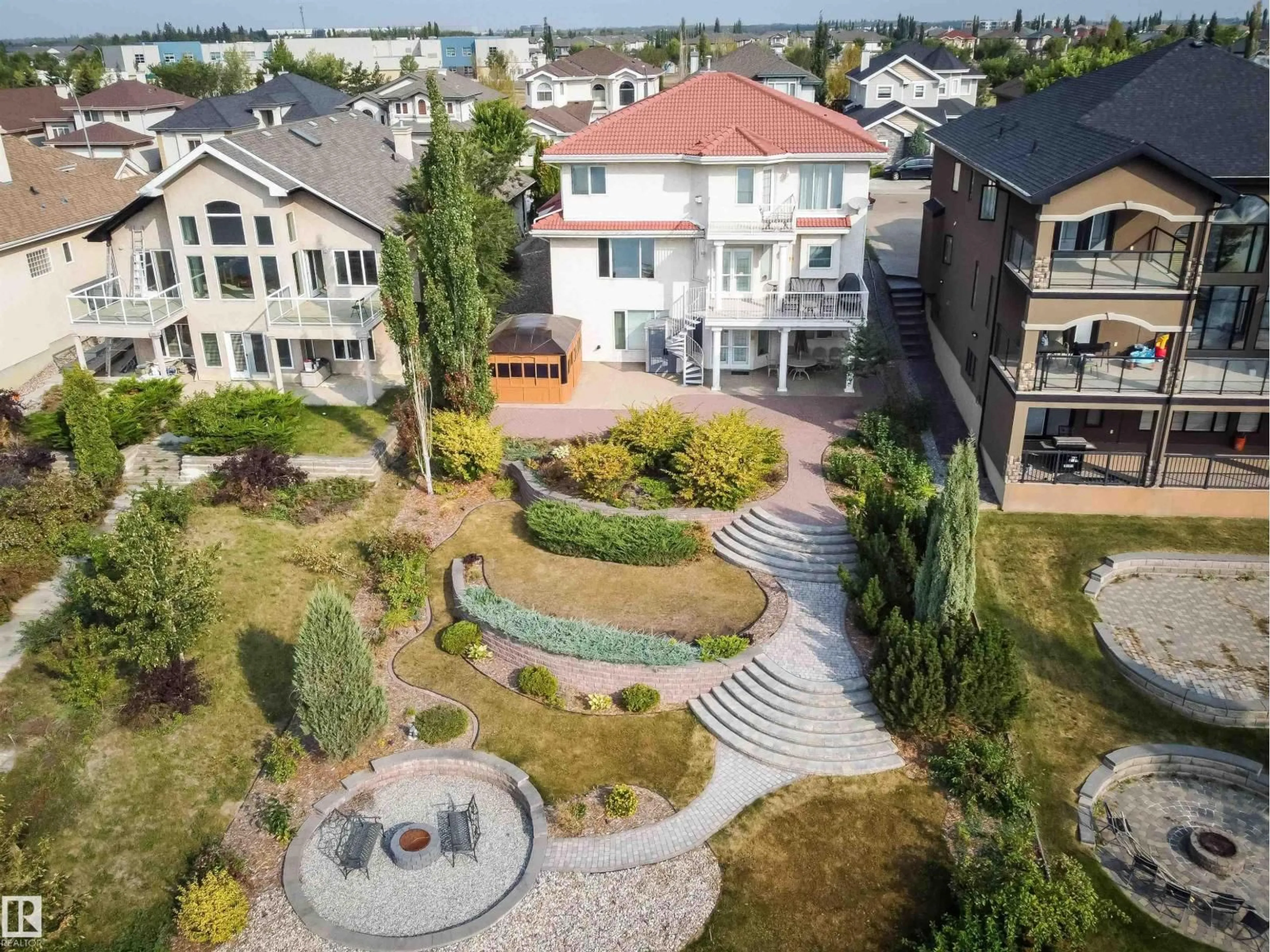 A pic from outside/outdoor area/front of a property/back of a property/a pic from drone, city buildings view from balcony for 13527 158 AV, Edmonton Alberta T6V1S3