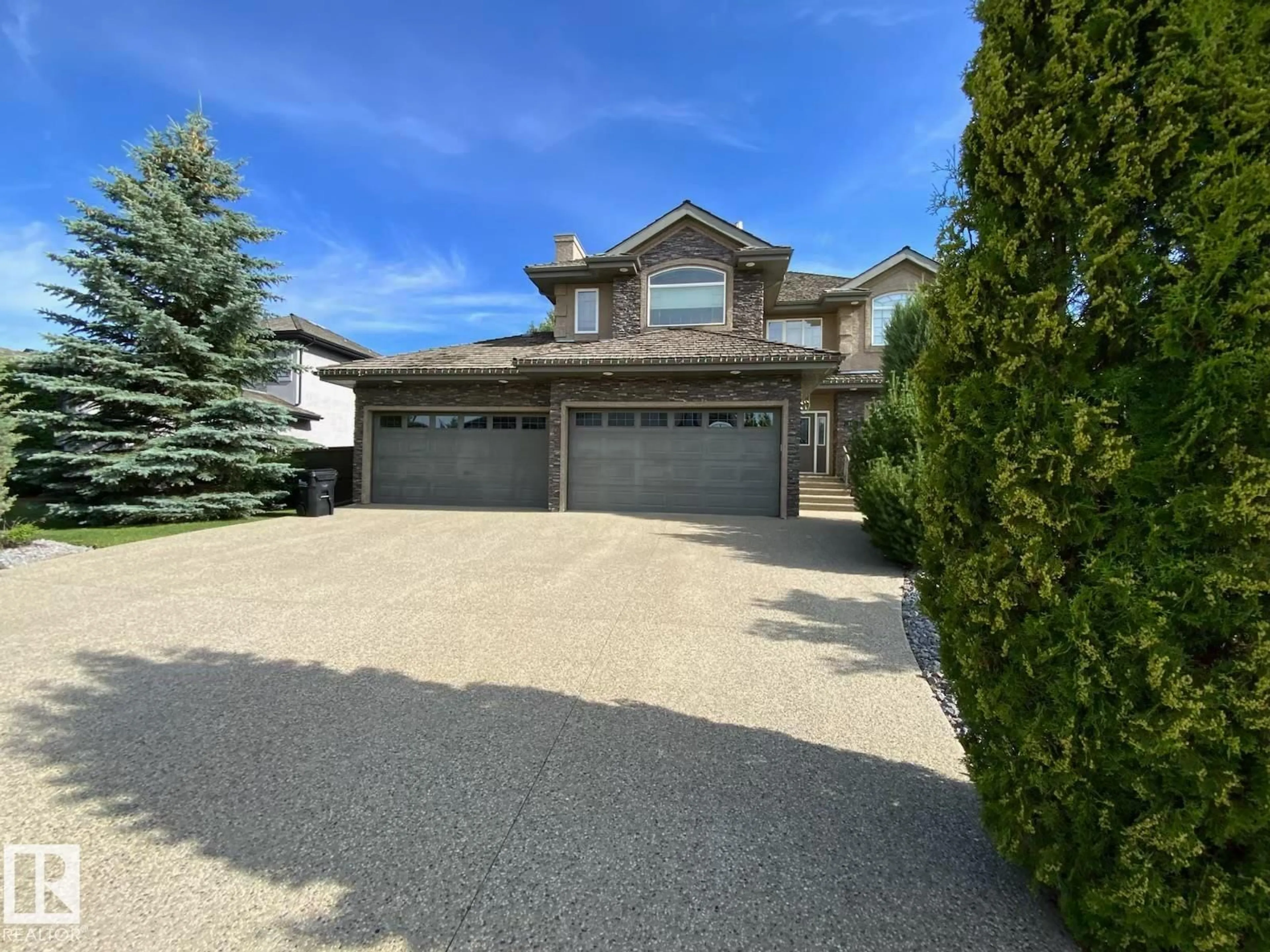 A pic from outside/outdoor area/front of a property/back of a property/a pic from drone, street for 52327 RGE ROAD 233, Rural Strathcona County Alberta T8B1C6