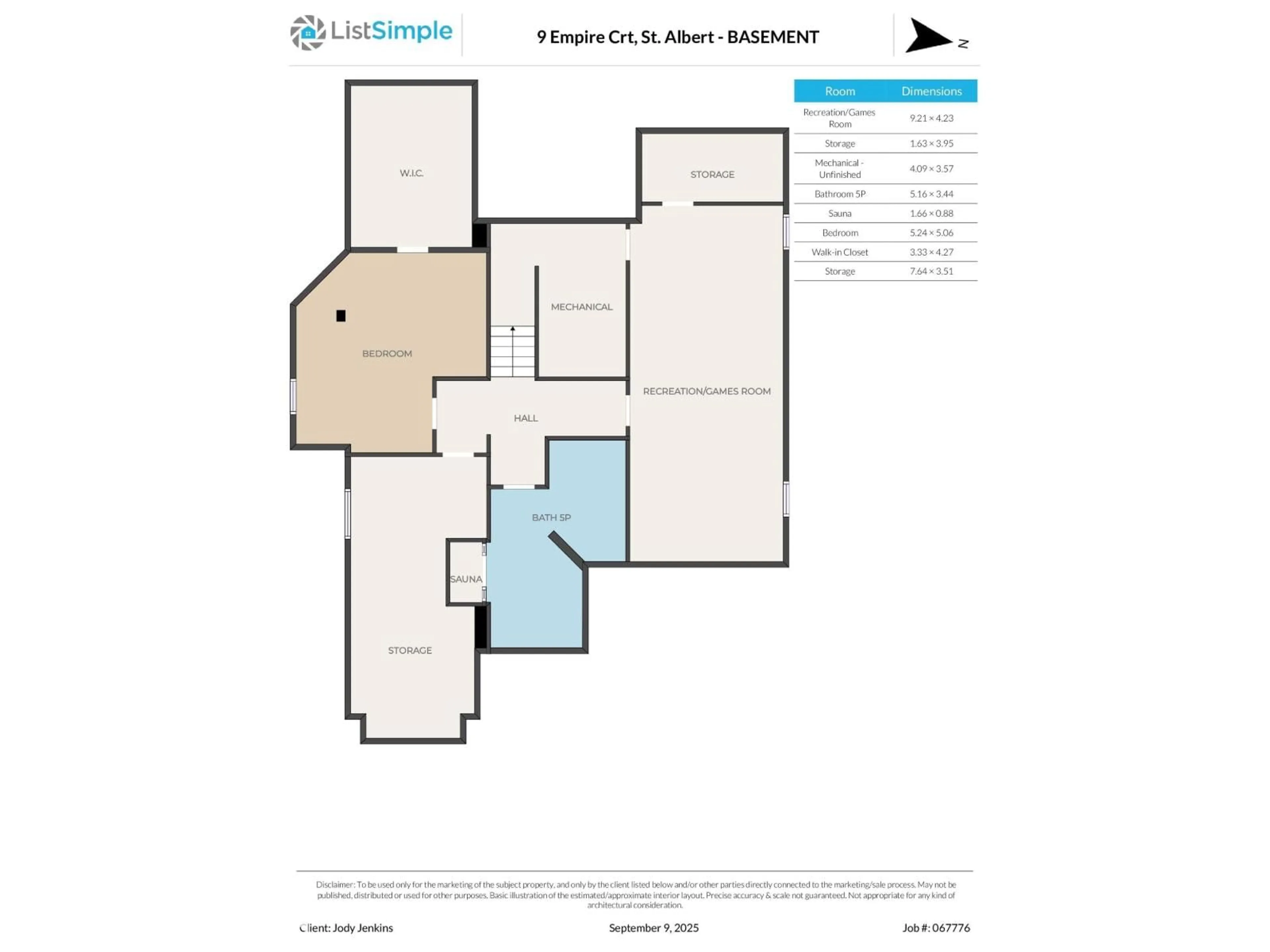 Floor plan for 9 EMPIRE, St. Albert Alberta T8N5X5