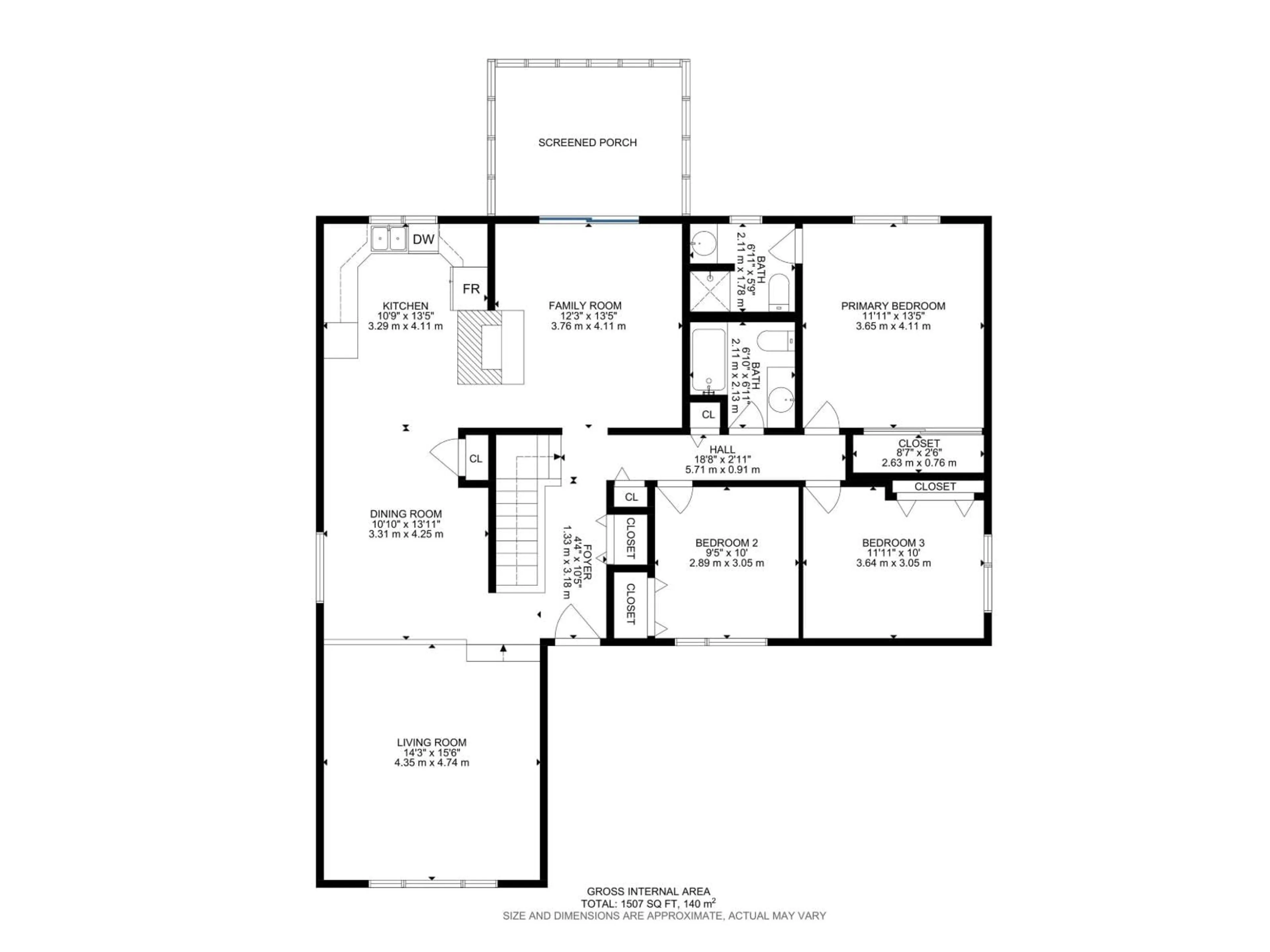 Floor plan for 11716 148 AV, Edmonton Alberta T5X1B6