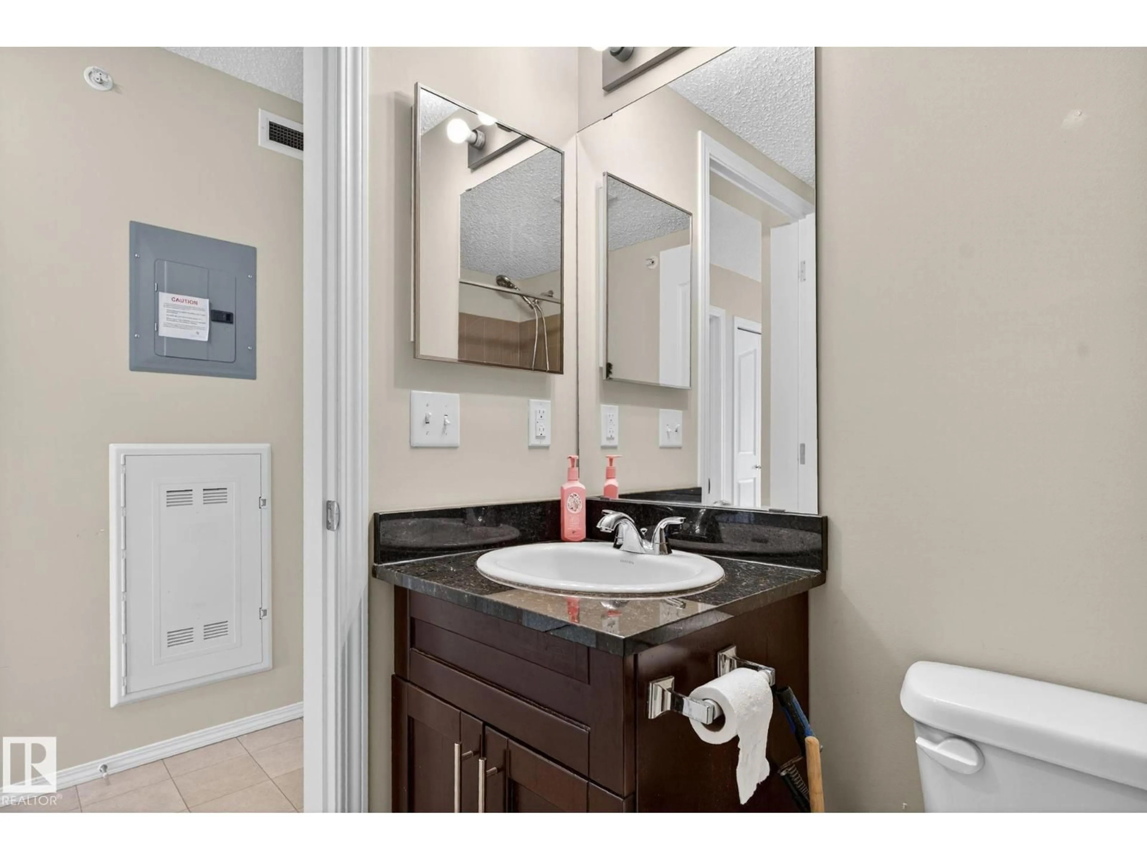 Standard bathroom, ceramic/tile floor for #414 - 12035 22 AV, Edmonton Alberta T6W2X9