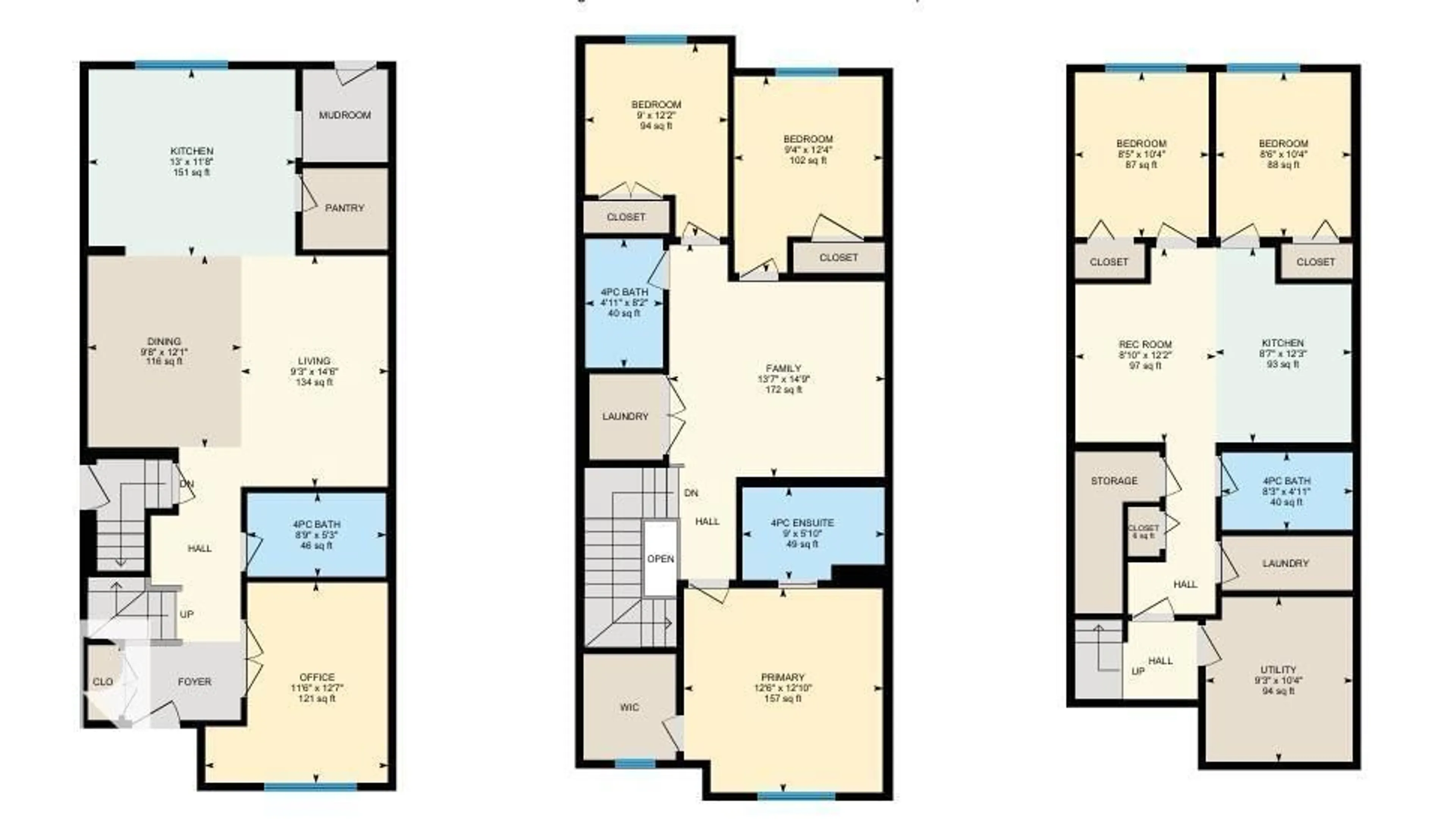 Floor plan for NW - 8719 223 ST, Edmonton Alberta T5T7L6