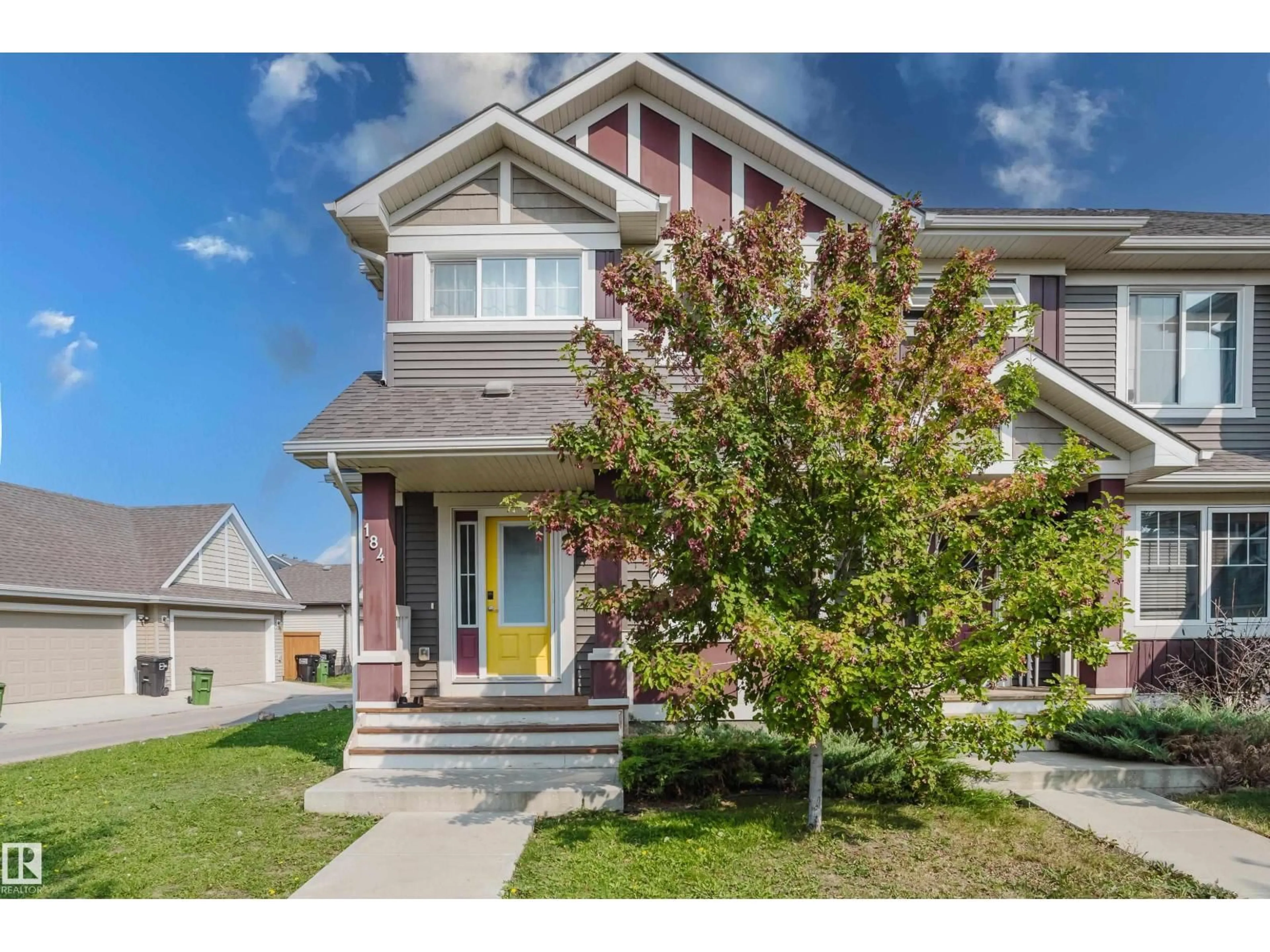 Home with vinyl exterior material, street for 184 DESROCHERS GATE, Edmonton Alberta T6W3H8