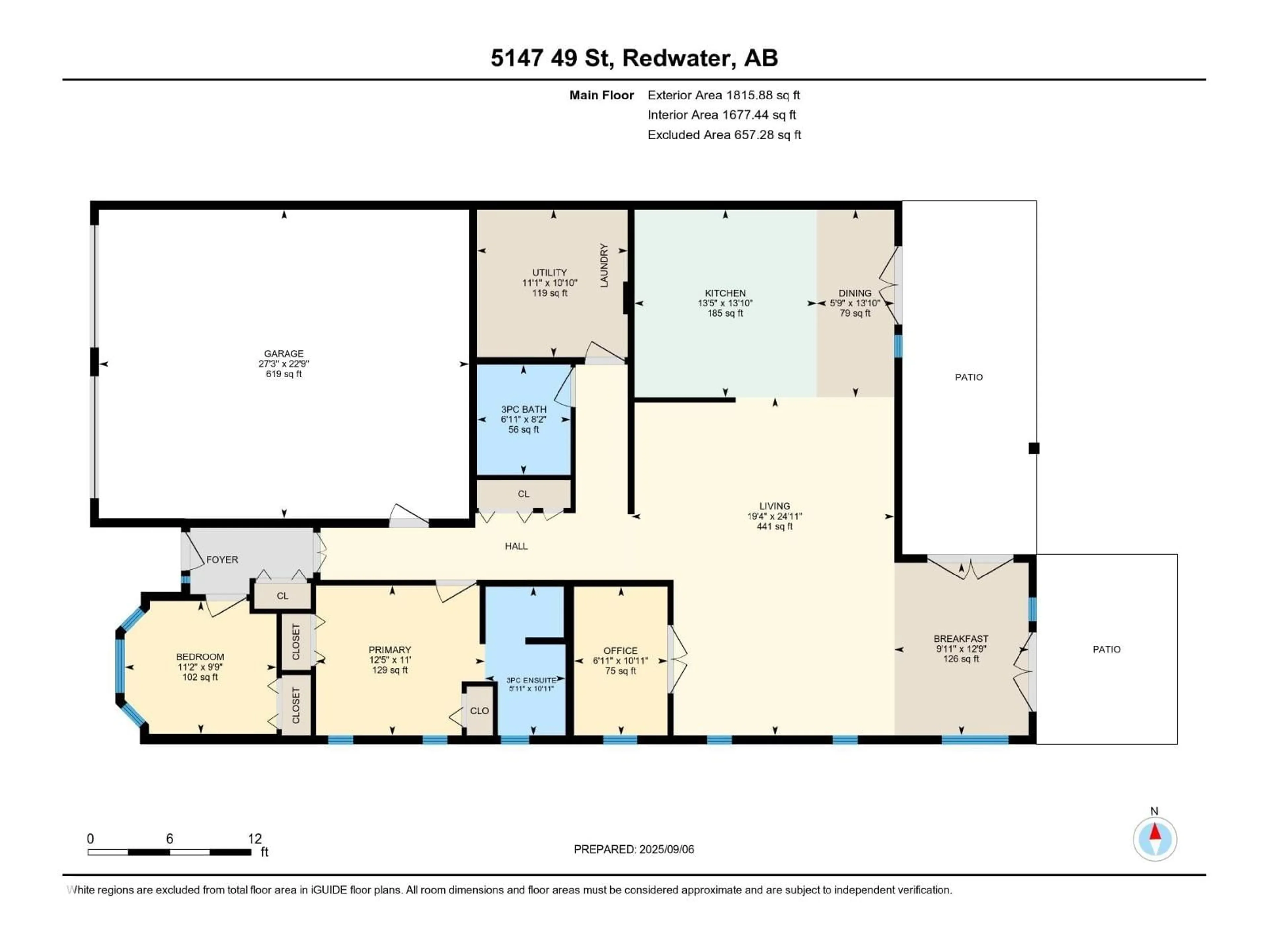 Floor plan for 5147 49 ST, Redwater Alberta T0A2W0