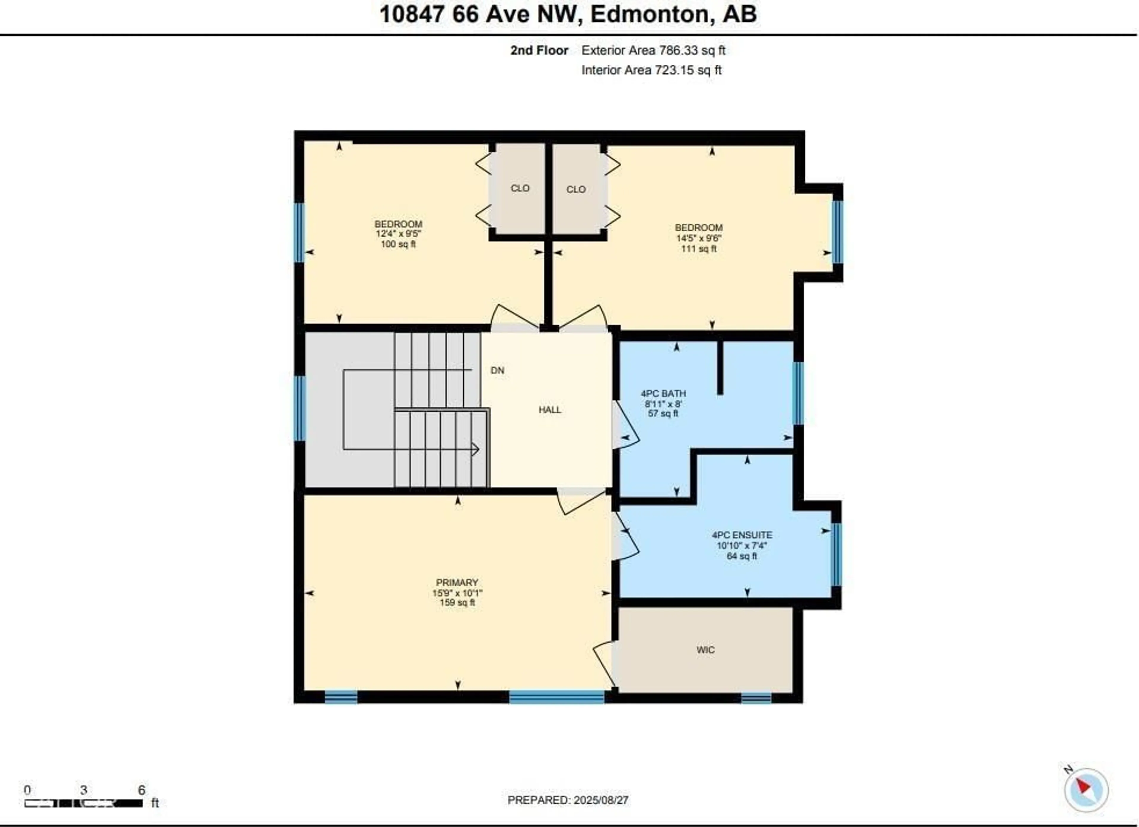 Floor plan for 10847 66 AV, Edmonton Alberta T6H1Y1