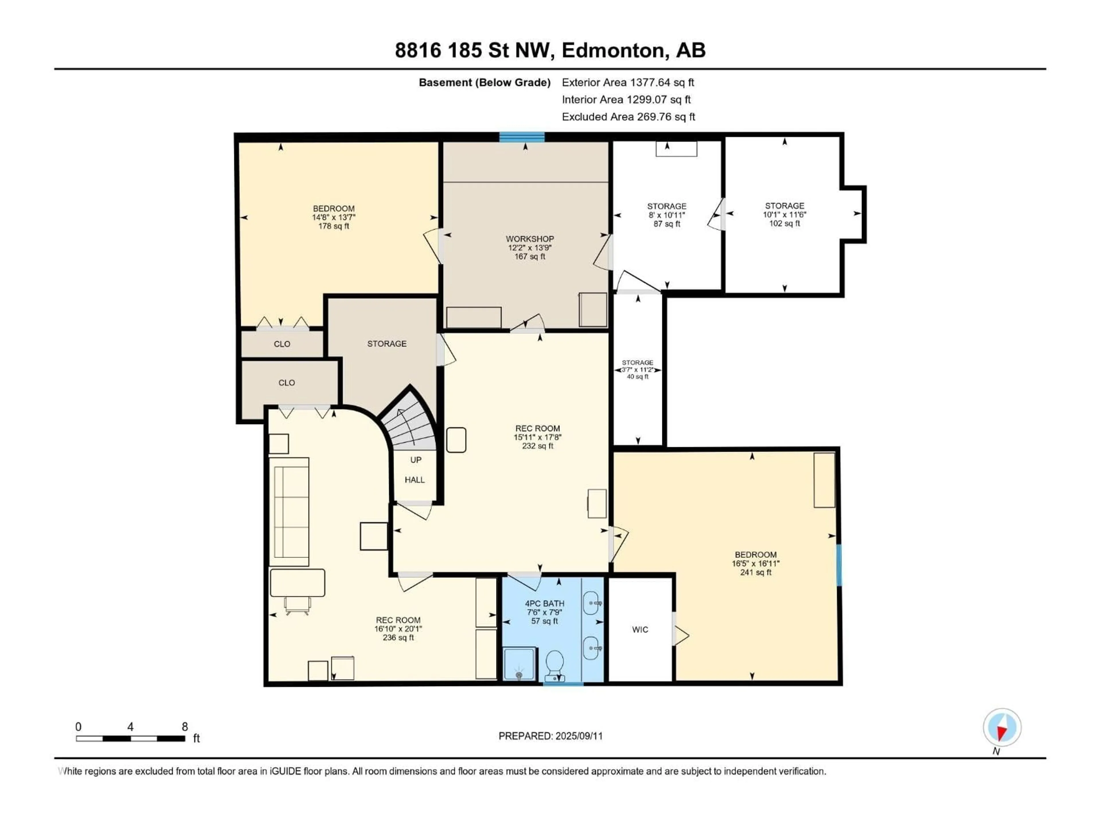 Floor plan for NW - 8816 185 ST, Edmonton Alberta T5T1W5