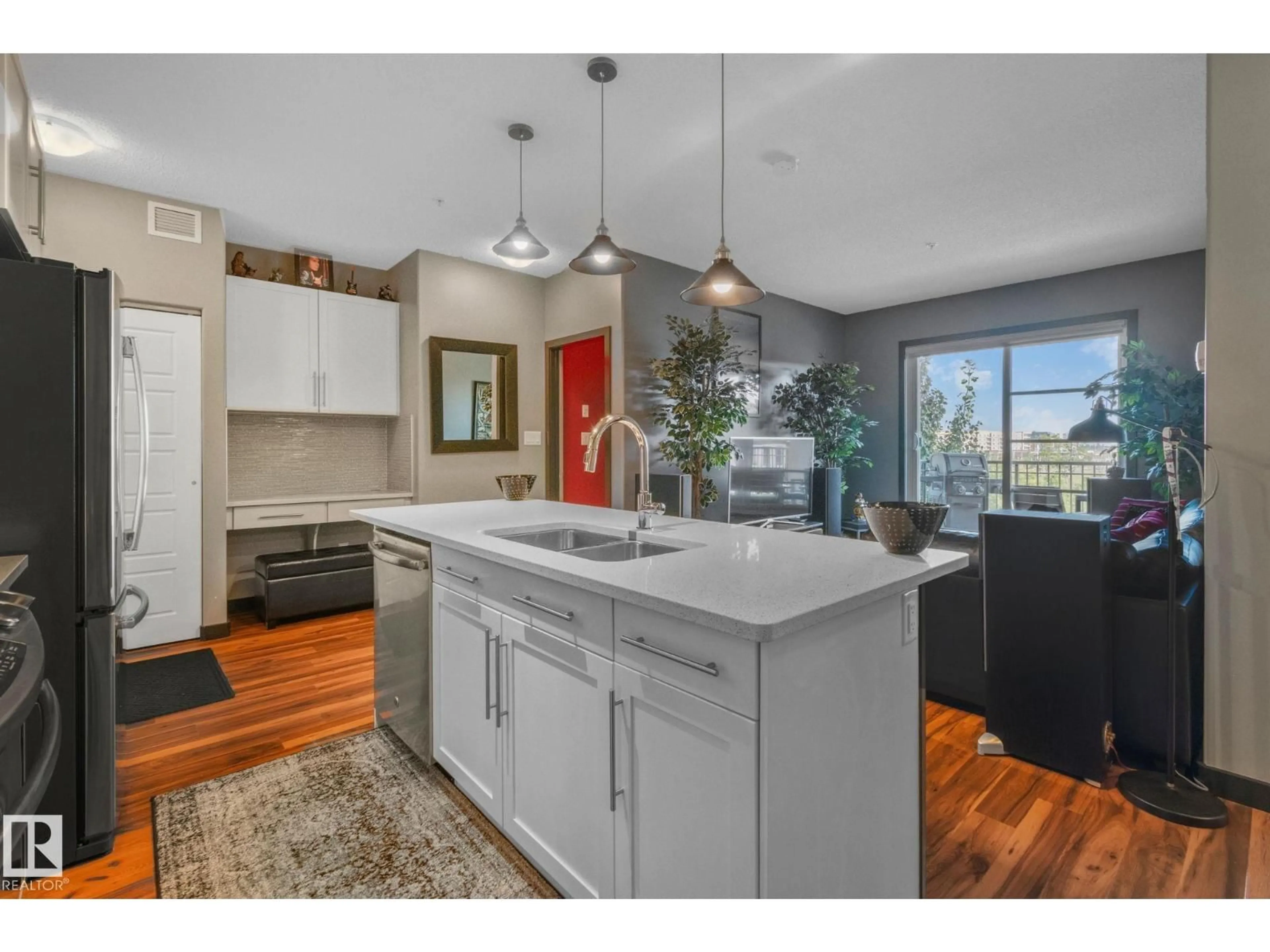Open concept kitchen, unknown for #404 - 1144 ADAMSON DR, Edmonton Alberta T6W2X7