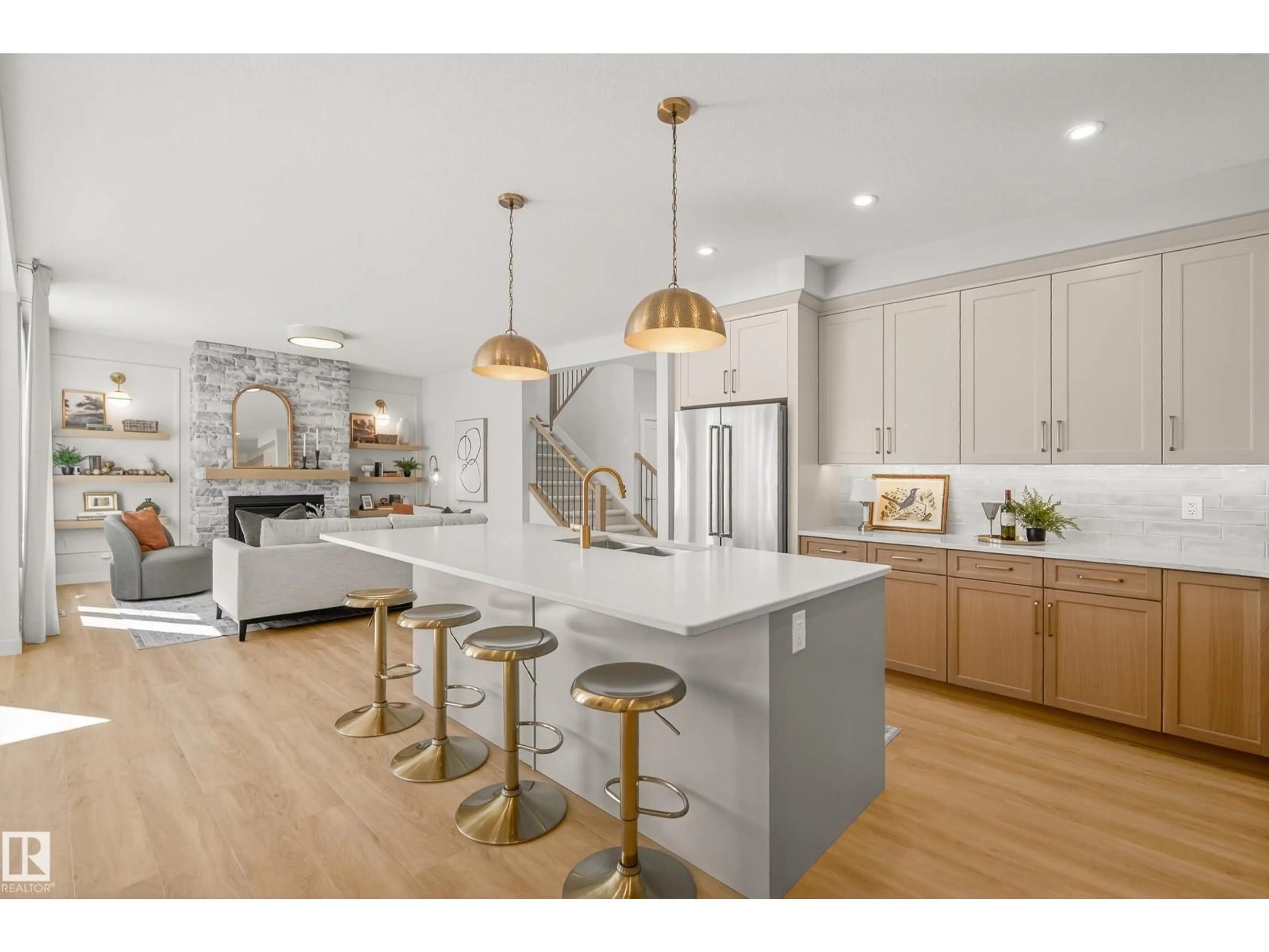 Open concept kitchen, unknown for SW - 4545 KNIGHT WD, Edmonton Alberta T6W4V6