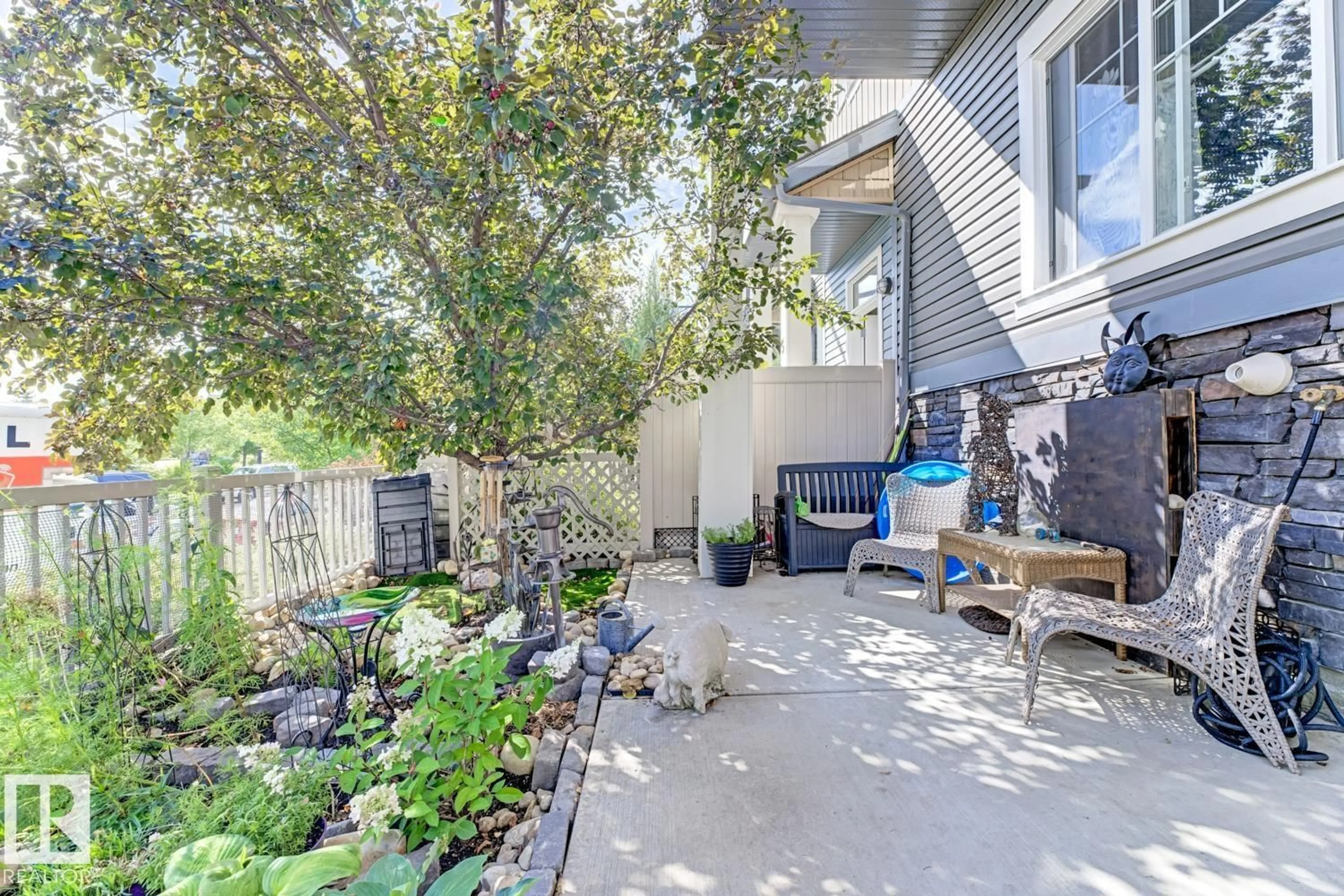 Patio, water/lake/river/ocean view for #6 - 1030 CHAPPELLE BV, Edmonton Alberta T6W2K7