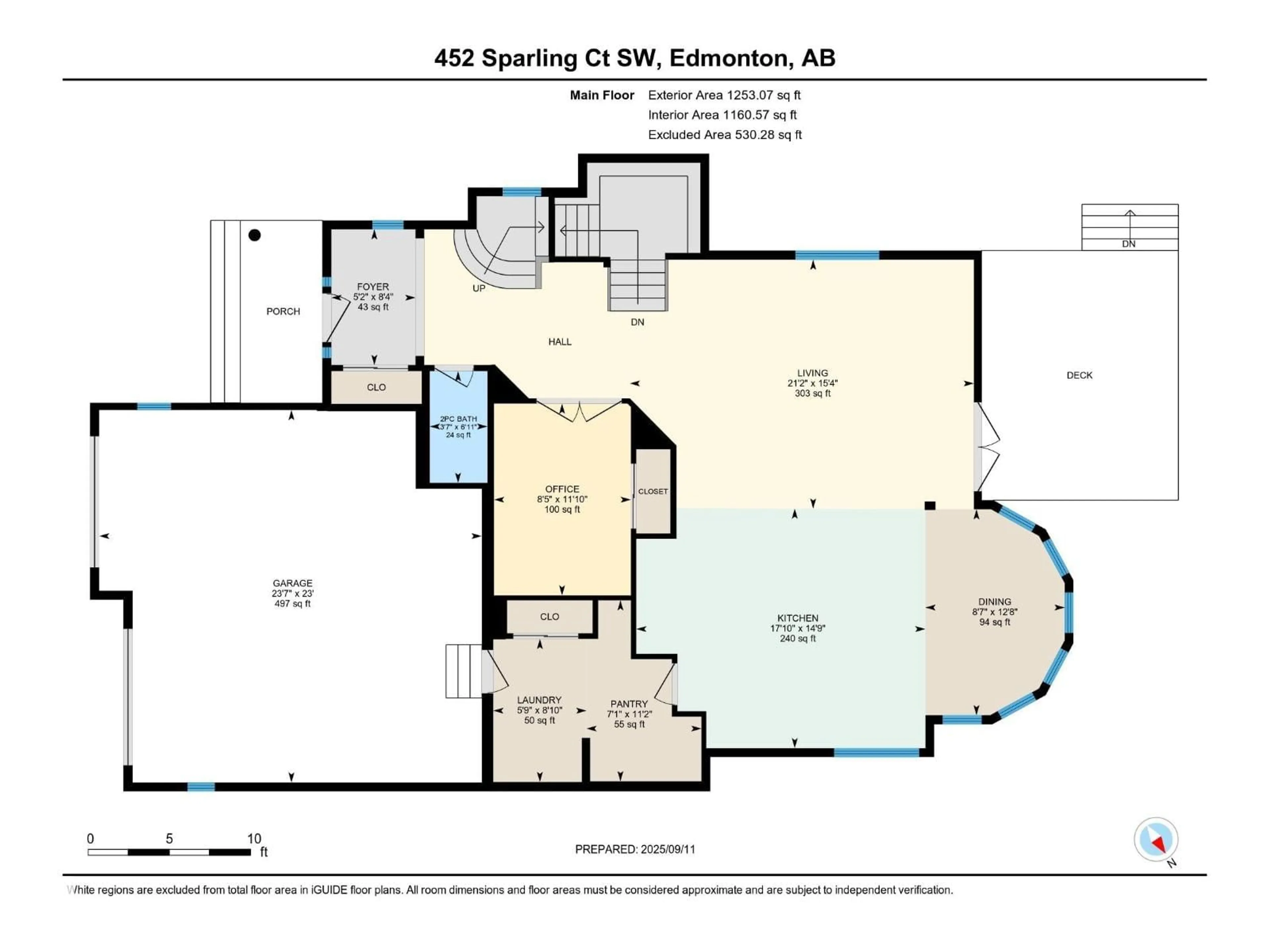 Floor plan for 452 SPARLING CO, Edmonton Alberta T6X1G9