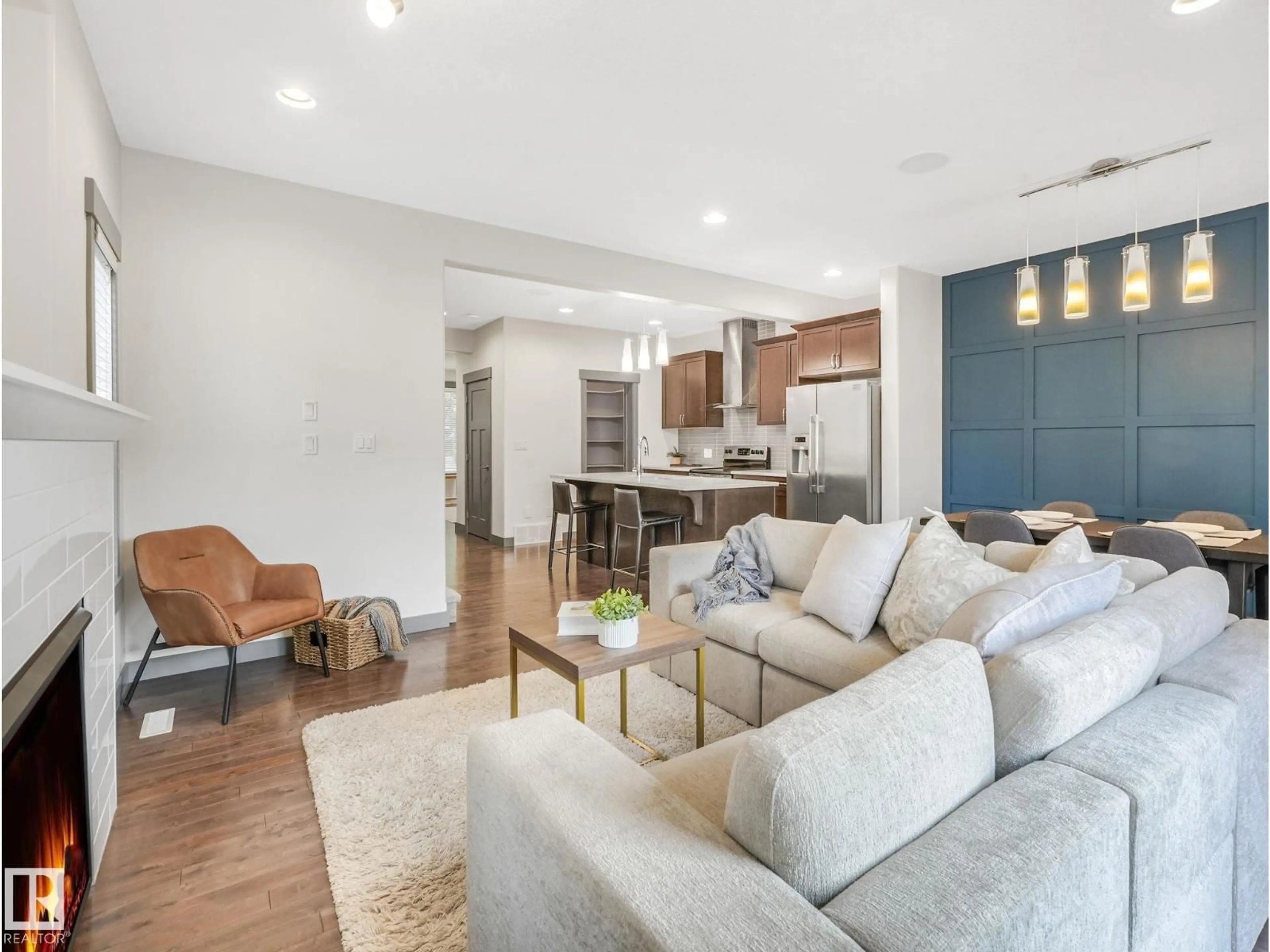 Living room with furniture, unknown for 7941 83 AV, Edmonton Alberta T6C1A5