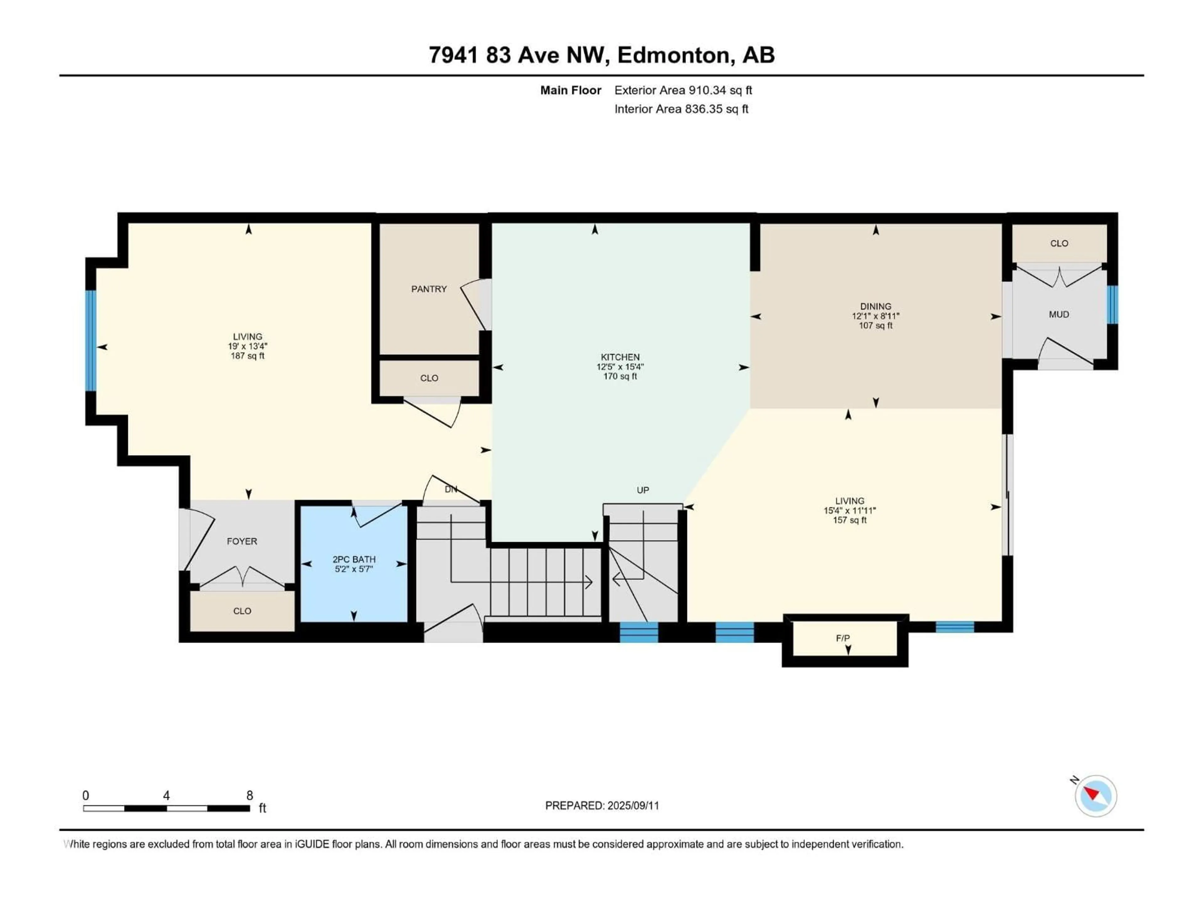 Floor plan for 7941 83 AV, Edmonton Alberta T6C1A5