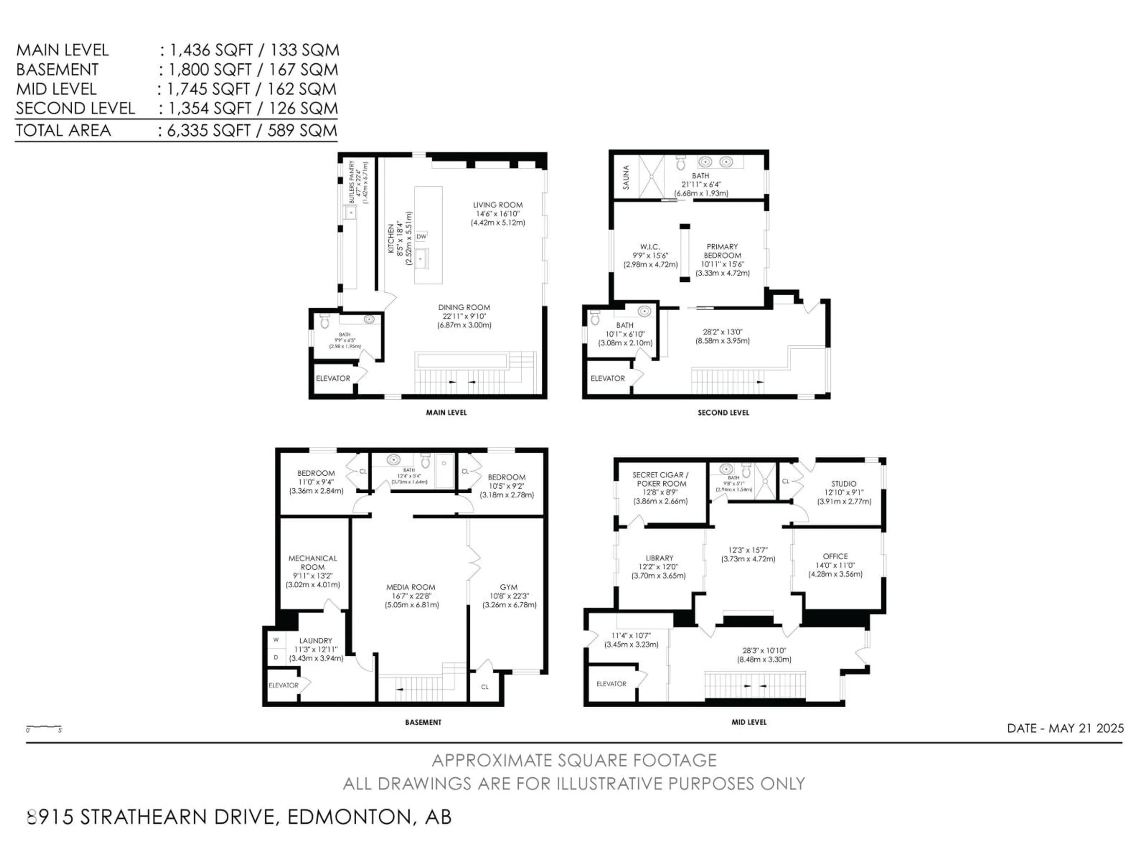 Floor plan for 8915 STRATHEARN DR, Edmonton Alberta T6C4C8