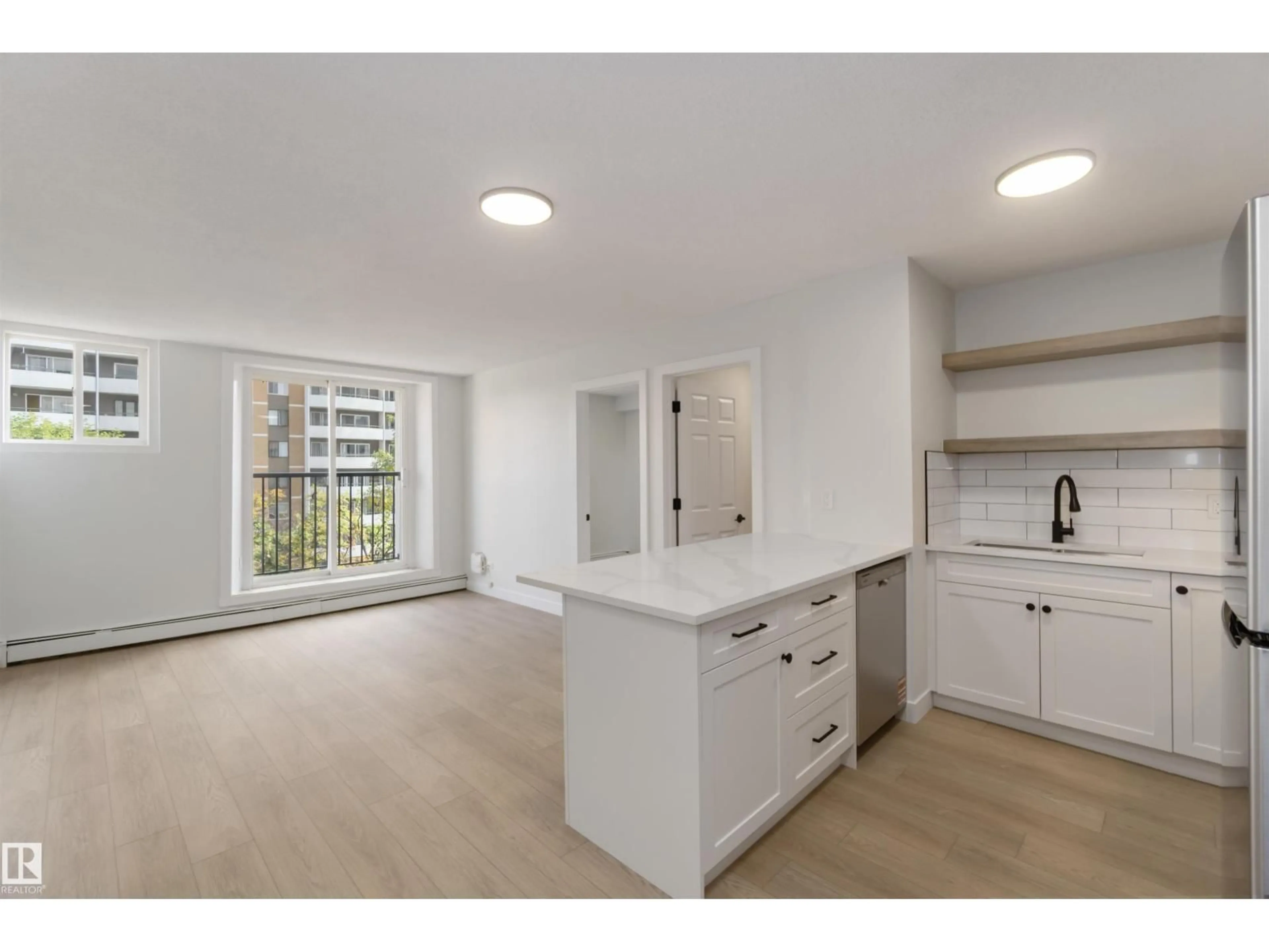 Open concept kitchen, unknown for 405 - 9730 106 ST NW, Edmonton Alberta T5K1B7