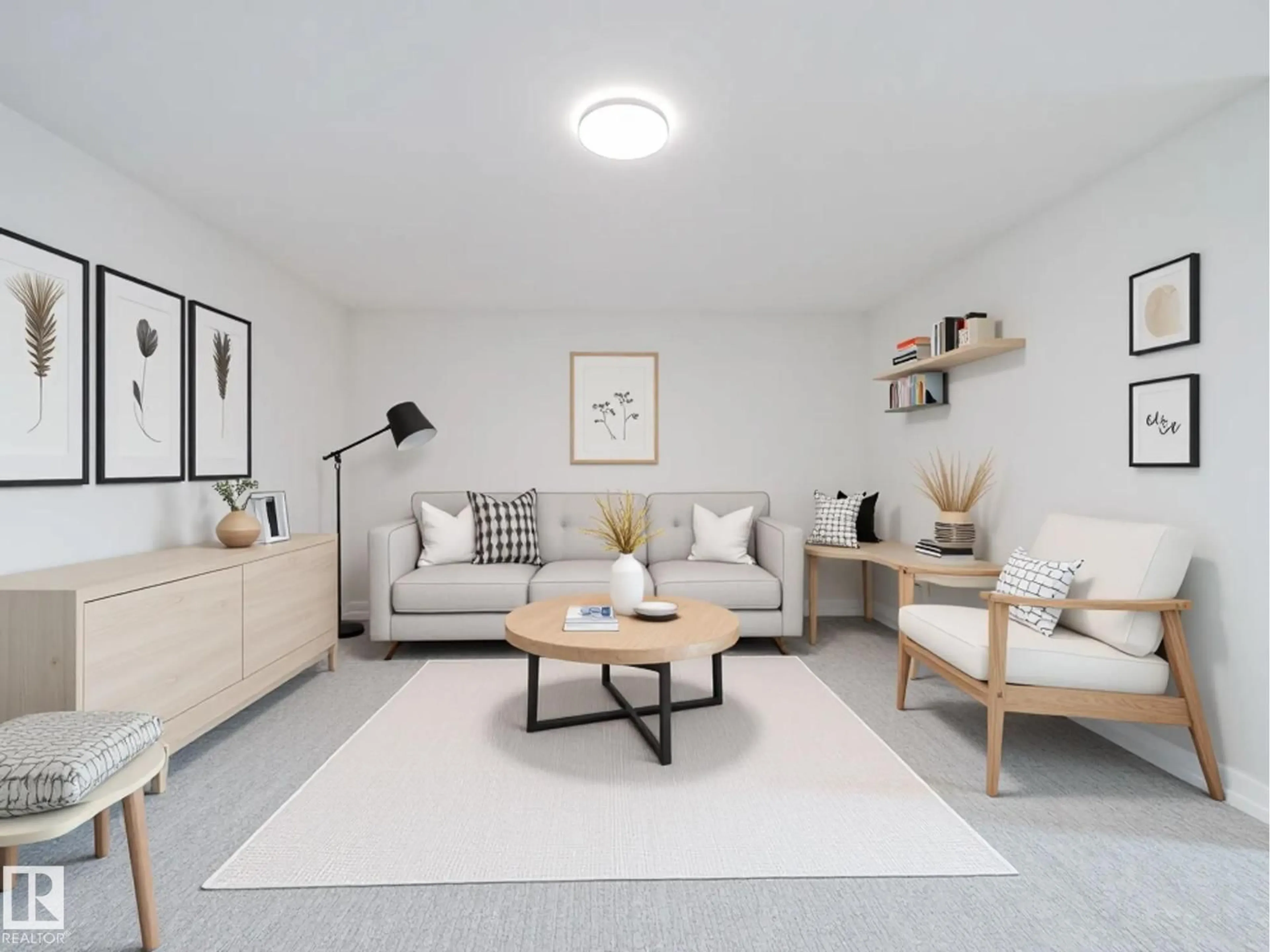 Living room with furniture, unknown for 19414 22A AV, Edmonton Alberta T6M3J2