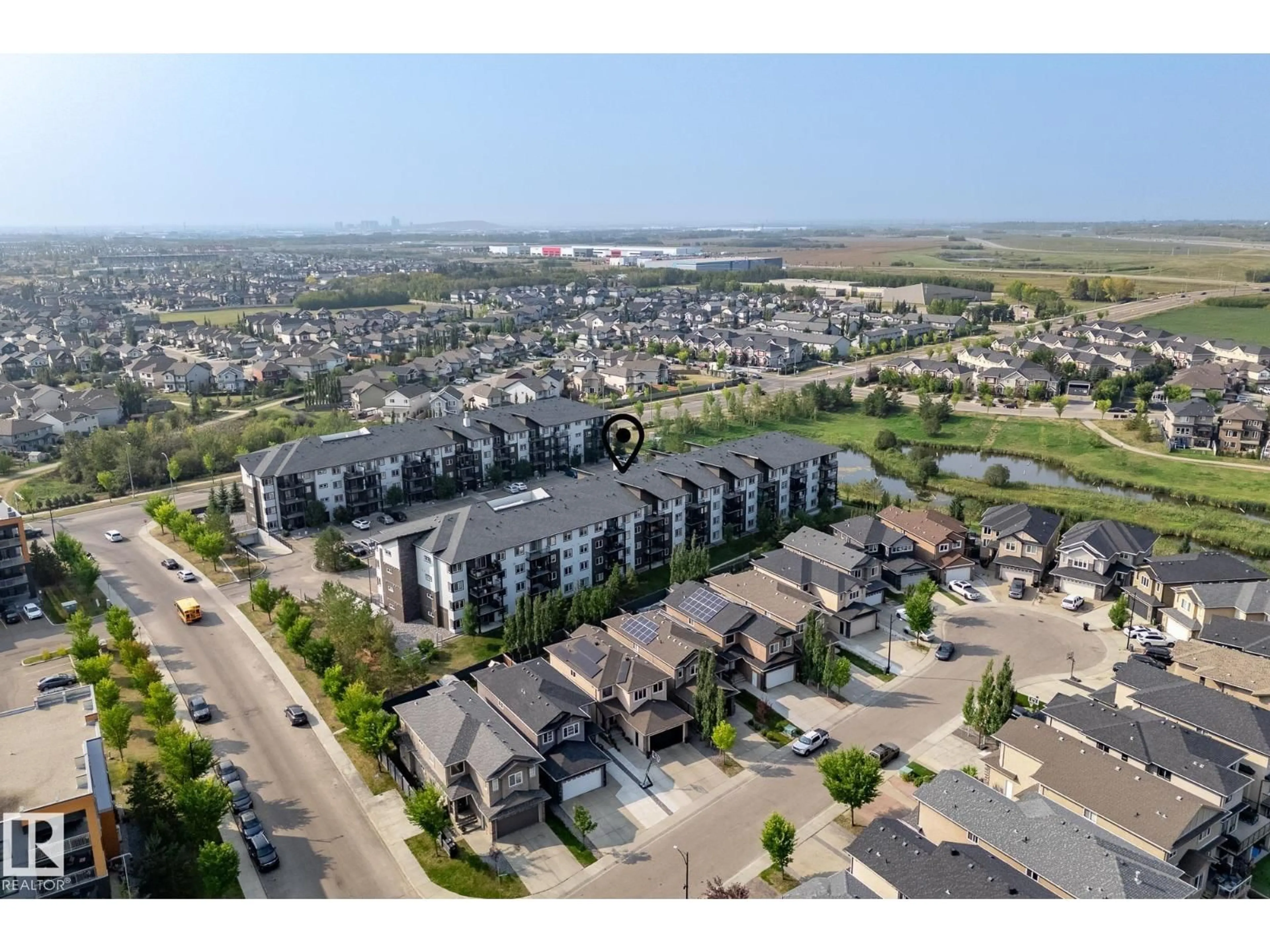 A pic from outside/outdoor area/front of a property/back of a property/a pic from drone, unknown for 508 - 117 ALBANY WY, Edmonton Alberta T6V0L1