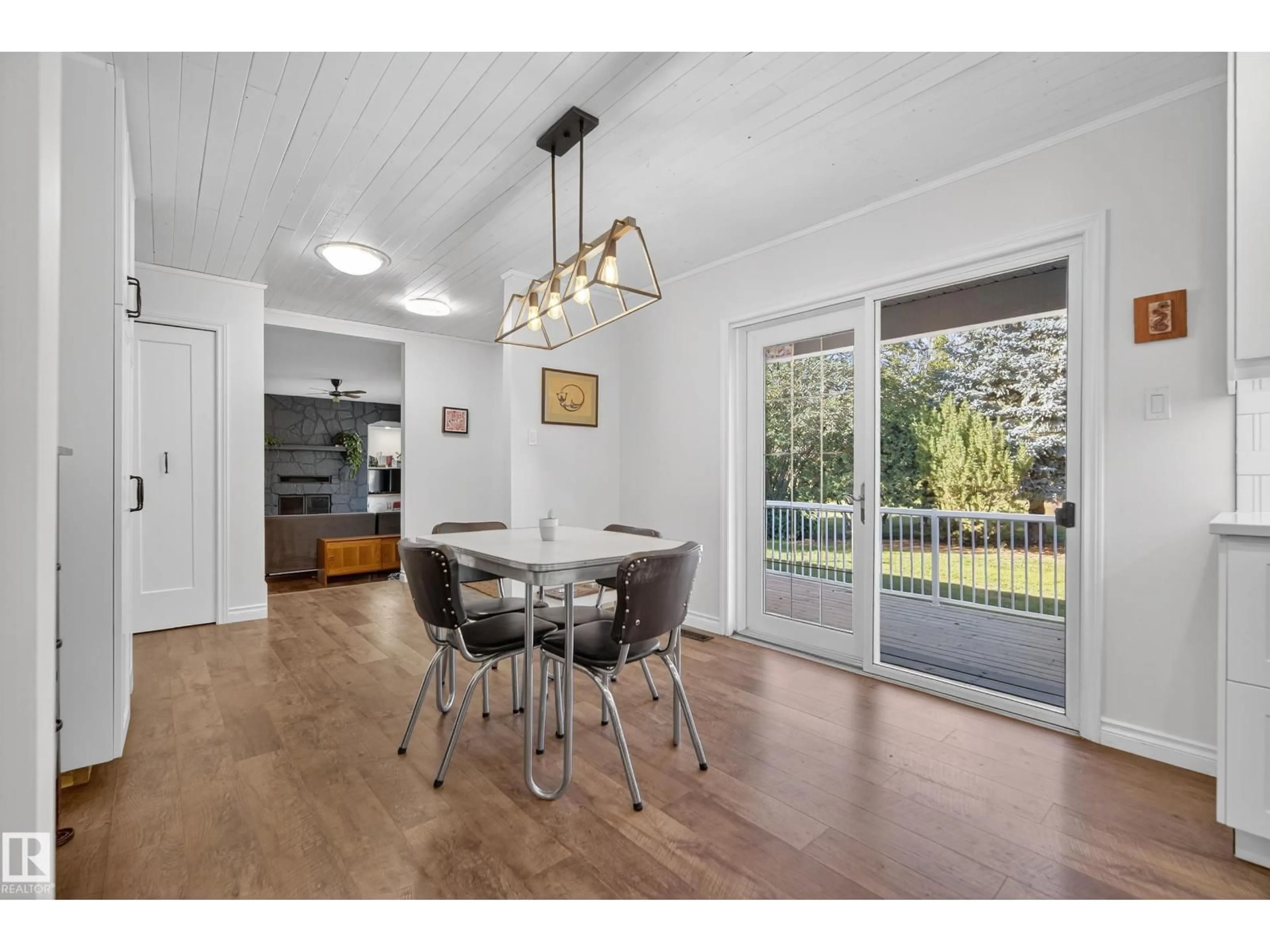 Dining room, wood/laminate floor for 26417 TWP ROAD 594, Rural Westlock County Alberta T7P2P4