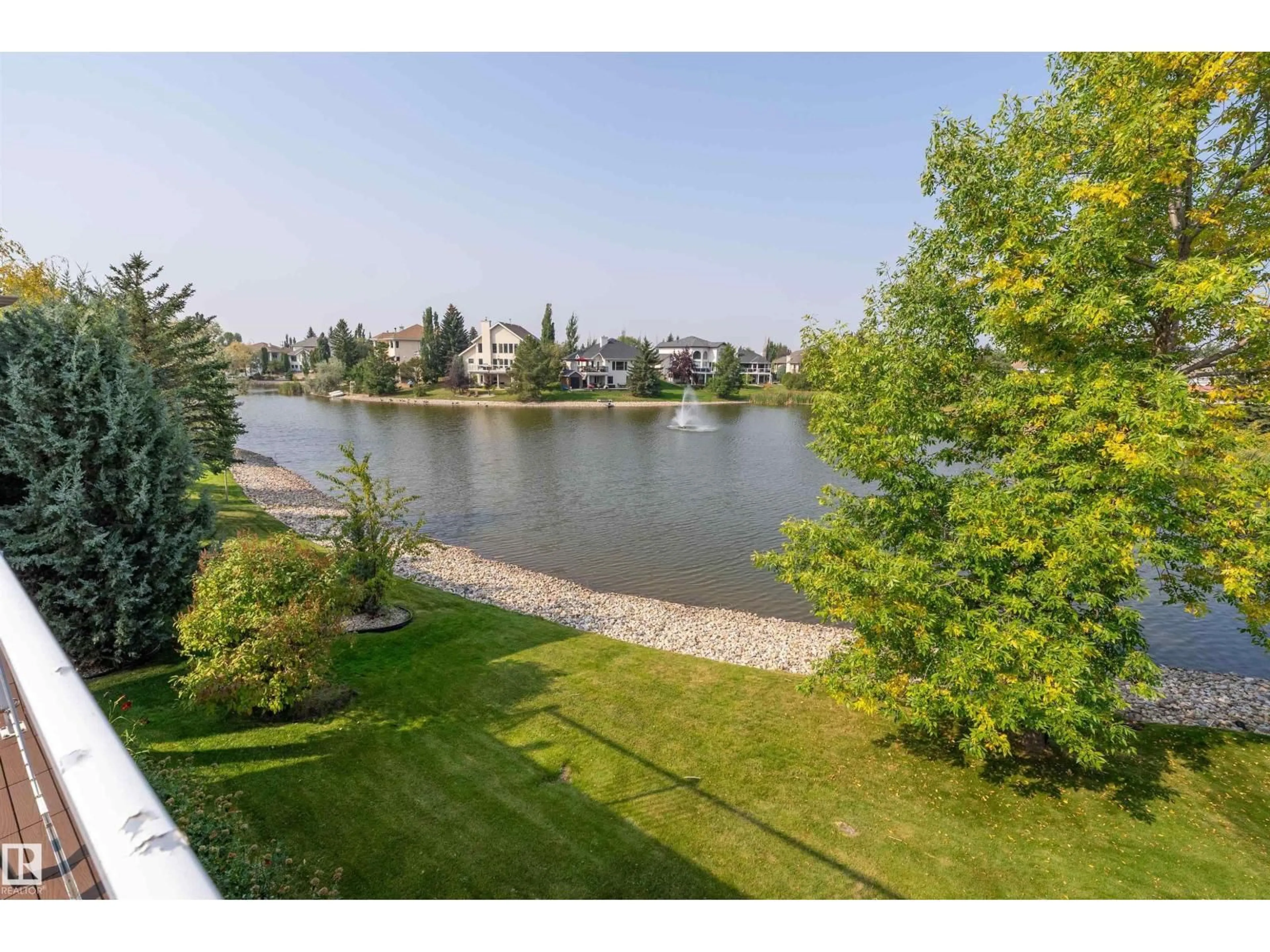 A pic from outside/outdoor area/front of a property/back of a property/a pic from drone, water/lake/river/ocean view for 12 J BROWN PL, Leduc Alberta T9E6P9