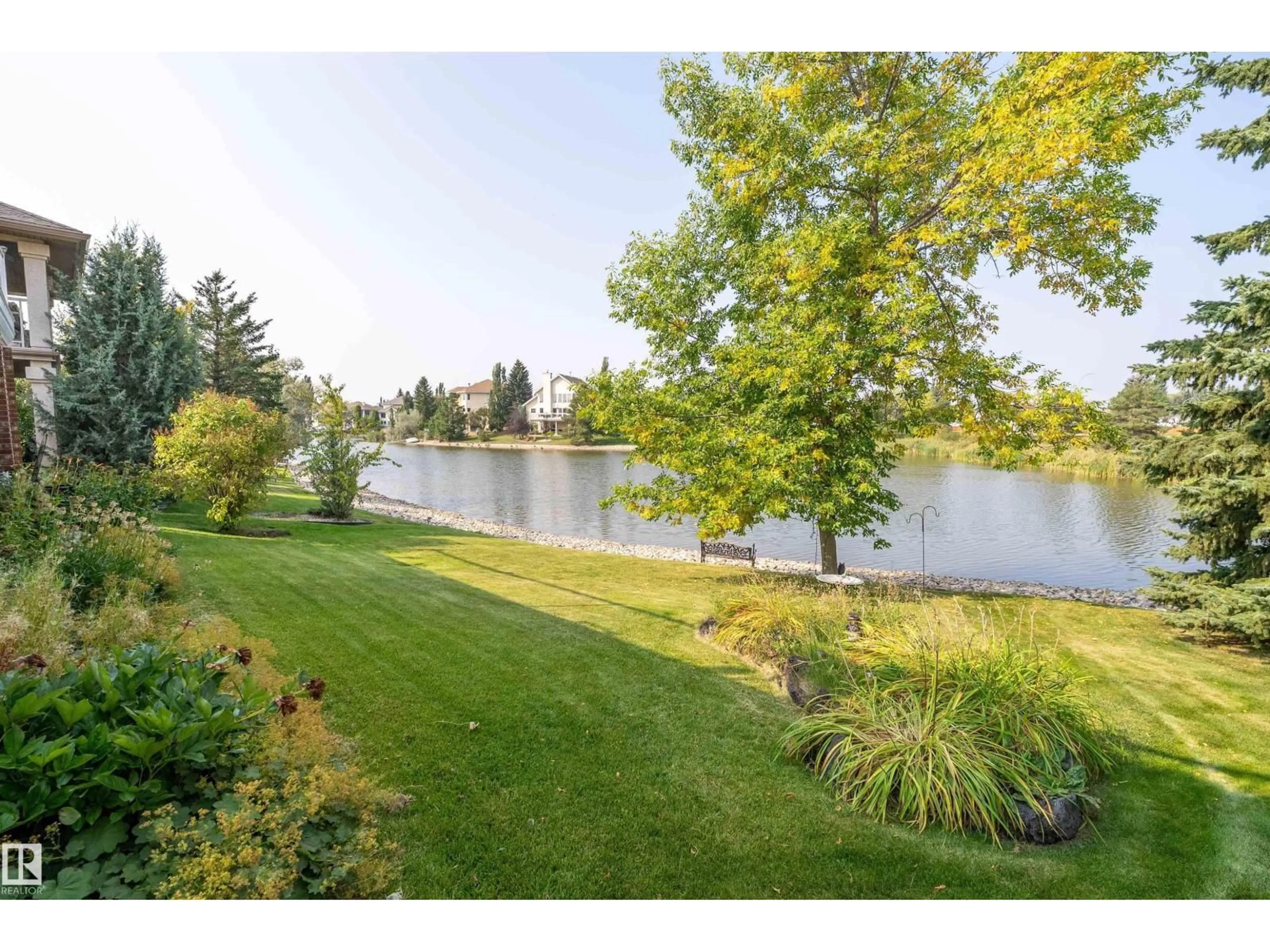 Patio, water/lake/river/ocean view for 12 J BROWN PL, Leduc Alberta T9E6P9