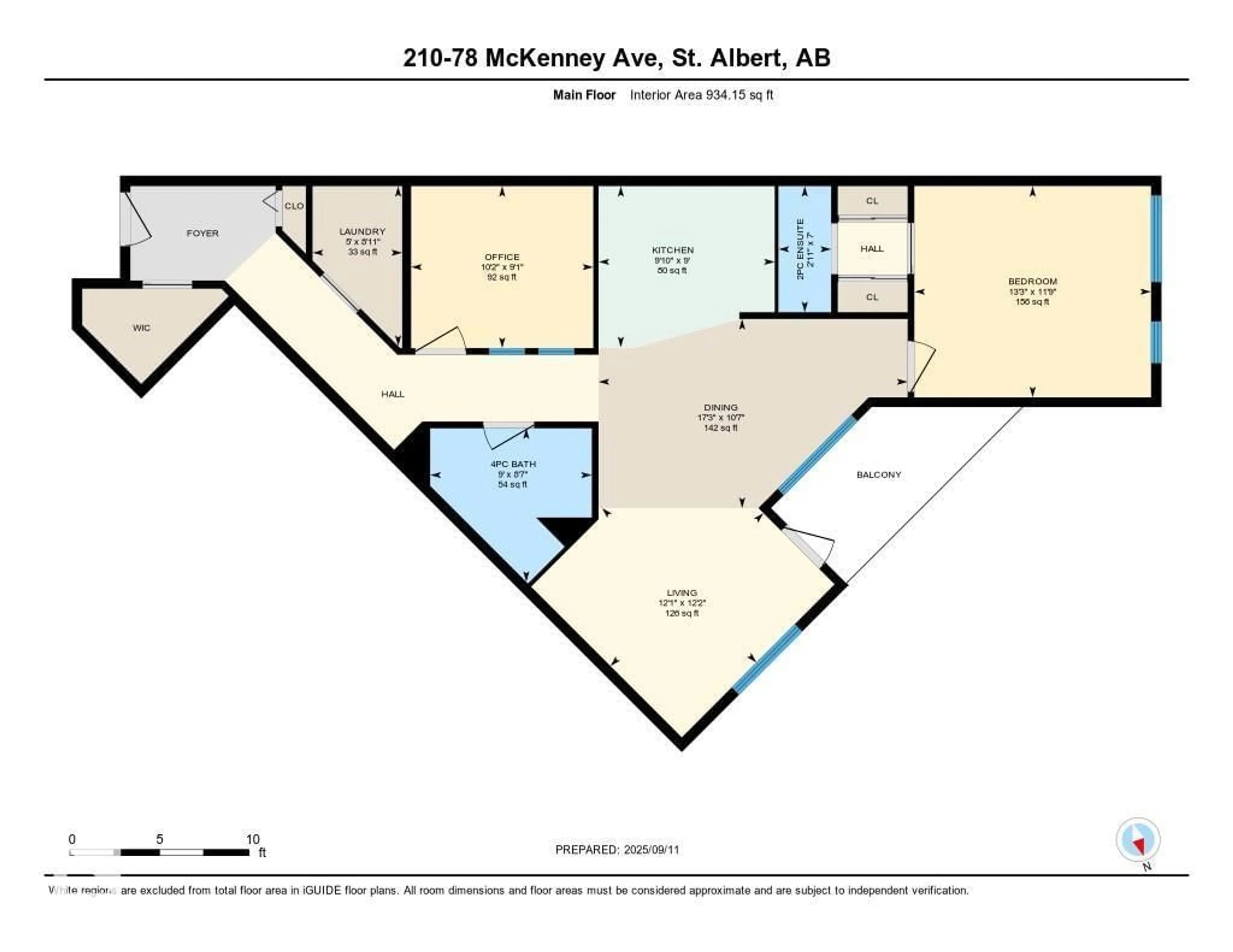 Floor plan for 210 78 MCKENNEY AV, St. Albert Alberta T8N1L9