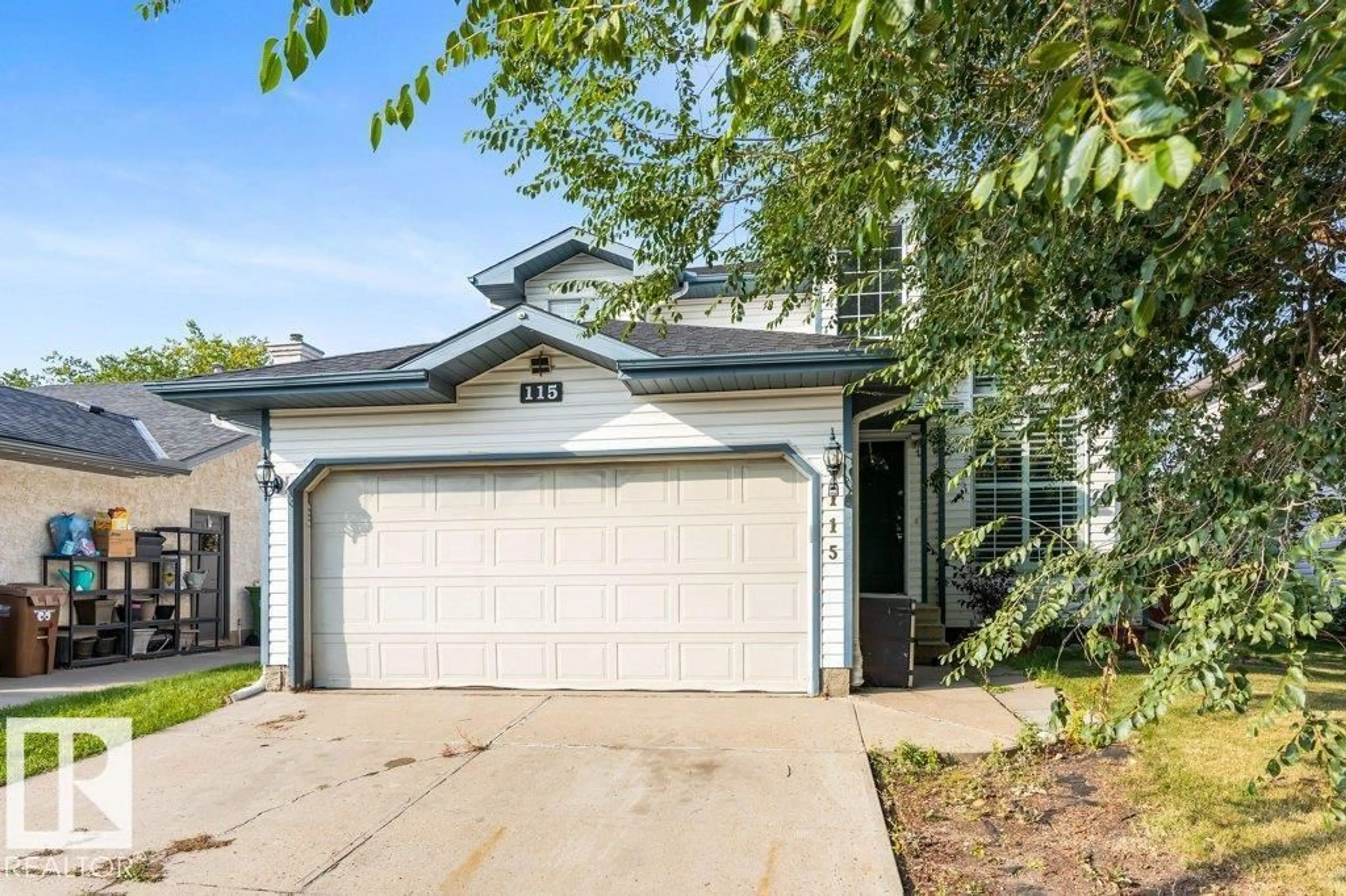 Home with vinyl exterior material, street for 115 DEER RIDGE DR, St. Albert Alberta T8N6G6