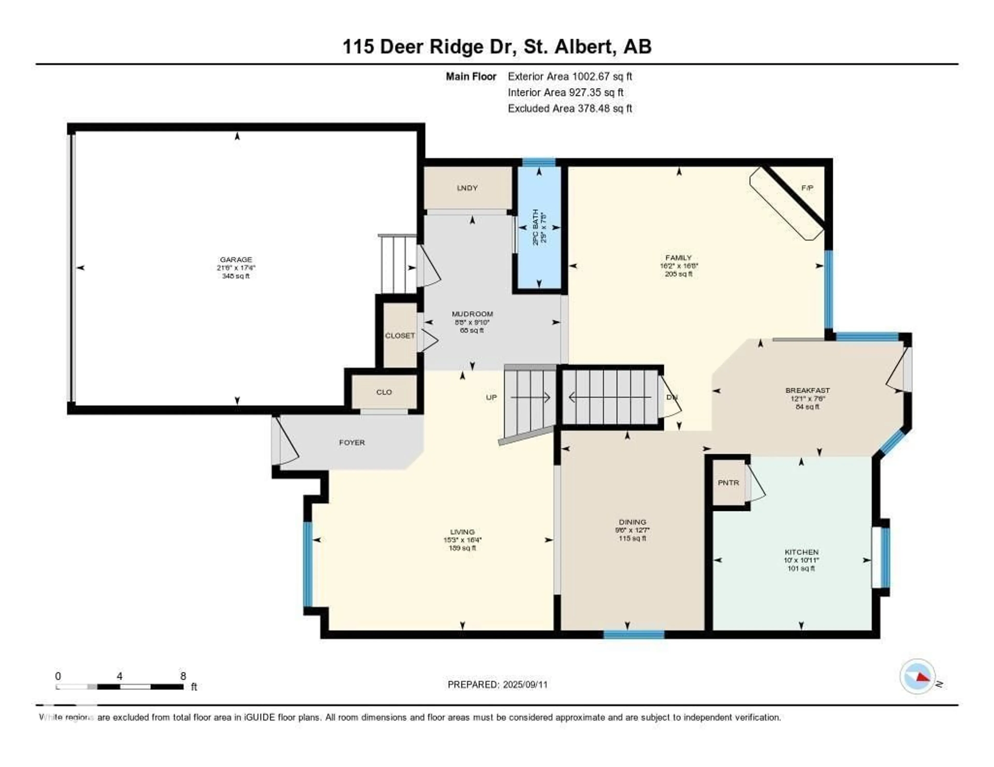 Floor plan for 115 DEER RIDGE DR, St. Albert Alberta T8N6G6