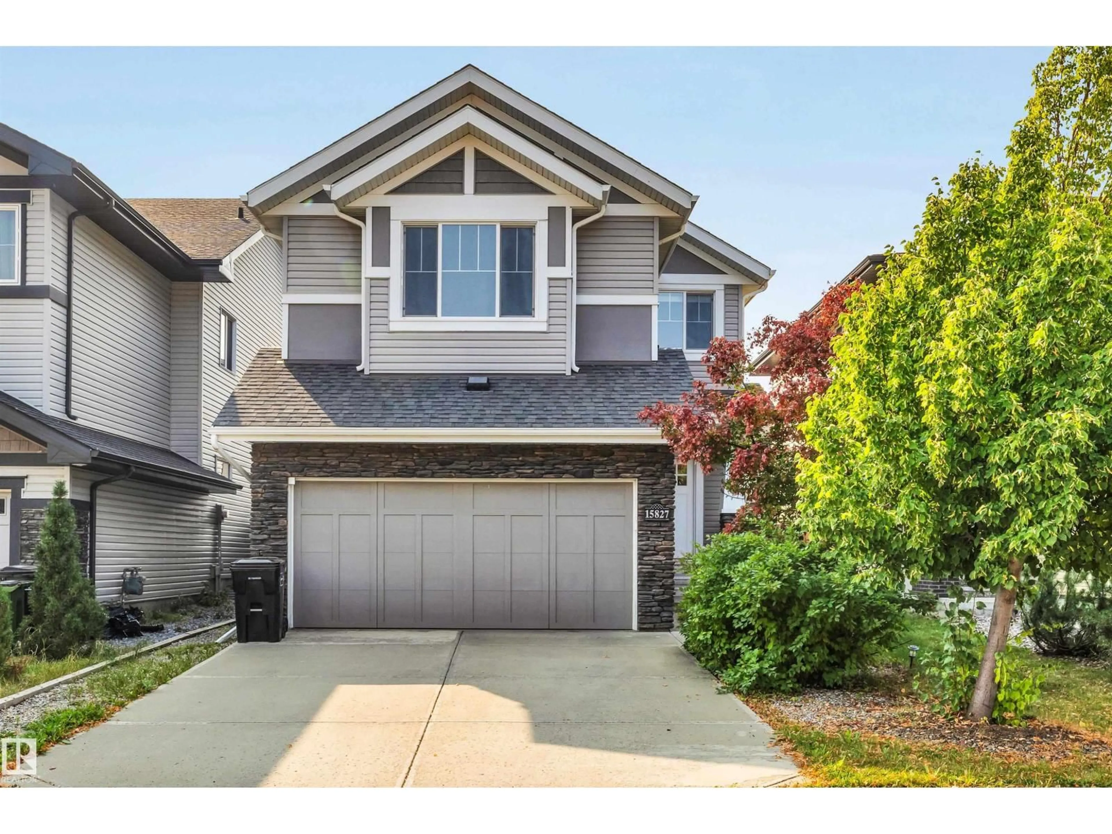 Home with vinyl exterior material, street for SW - 15827 10 AV, Edmonton Alberta T6W2H2