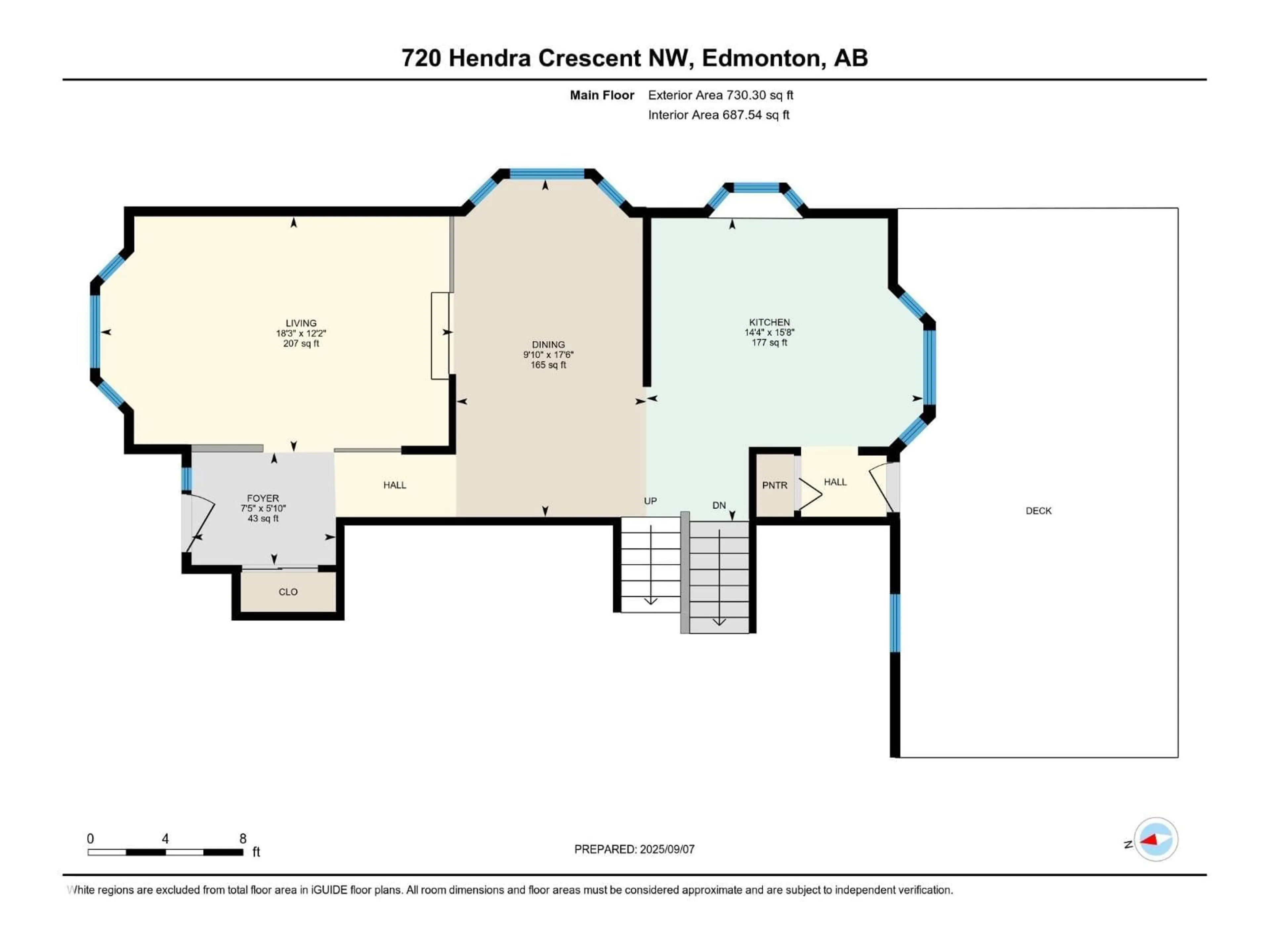 Floor plan for 720 HENDRA CR, Edmonton Alberta T6R1S6