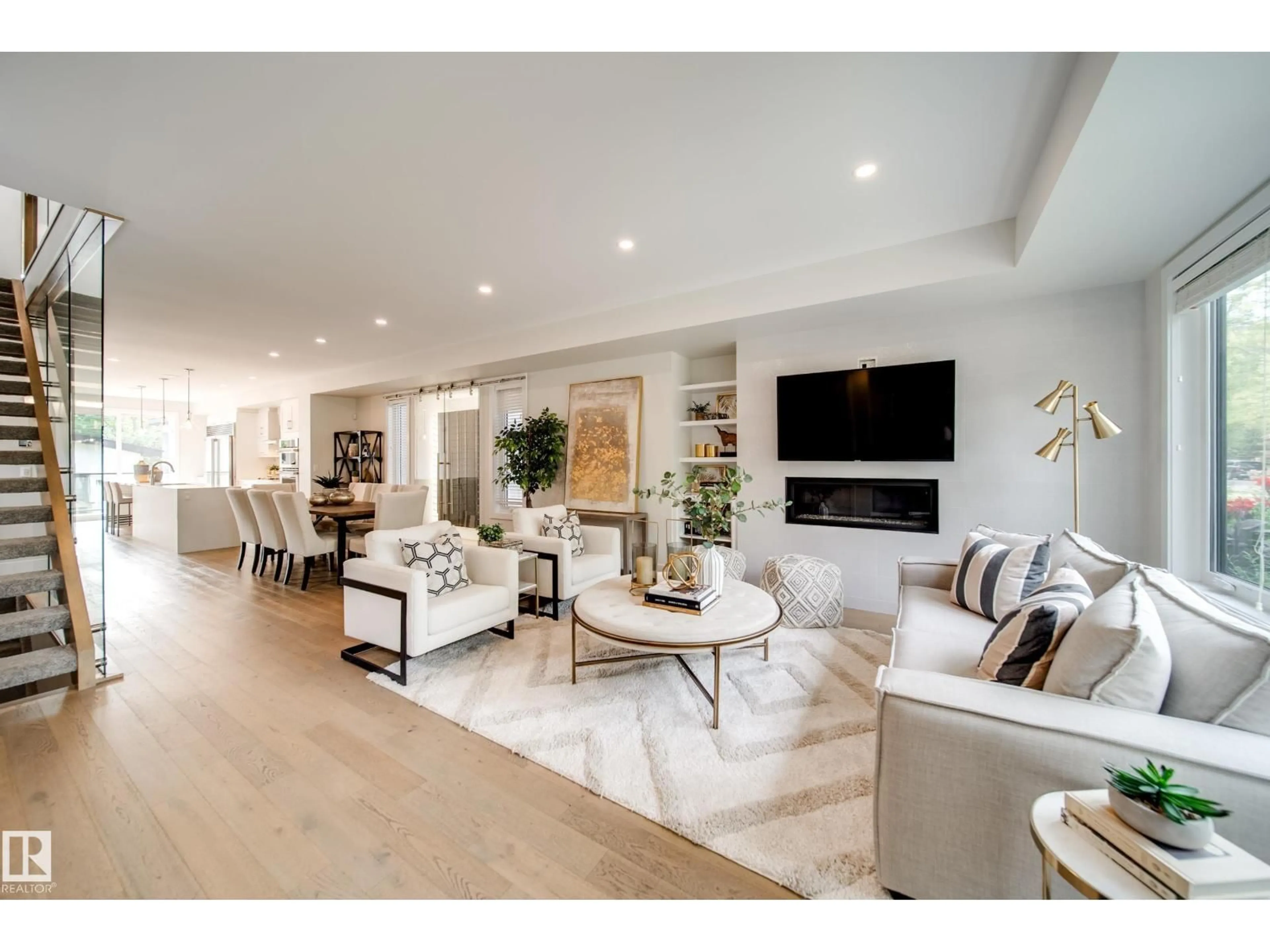Living room with furniture, unknown for 14005 105 AV, Edmonton Alberta T5N0Z1