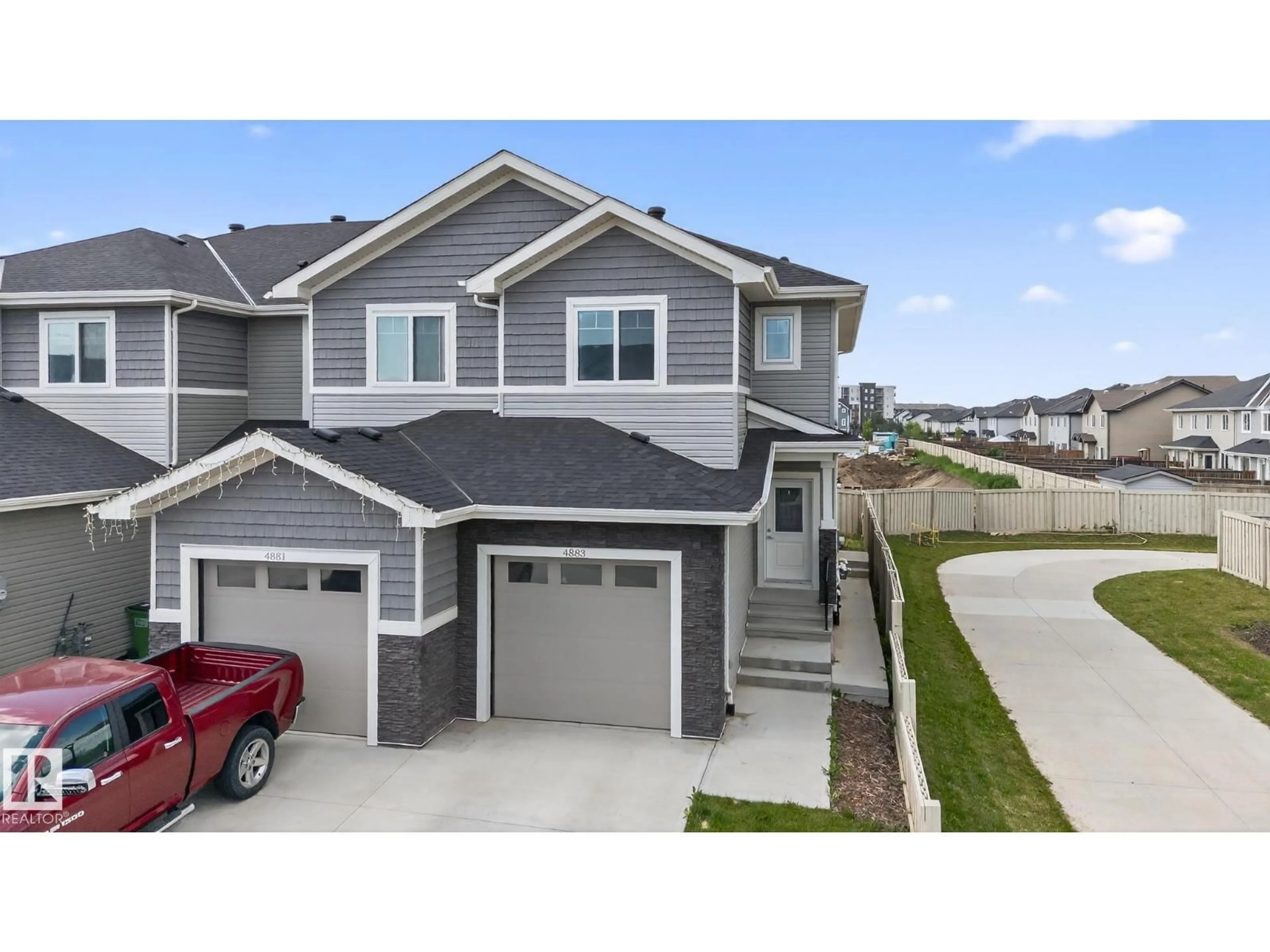 Home with vinyl exterior material, street for 4883 ALWOOD PT, Edmonton Alberta T6W4N1