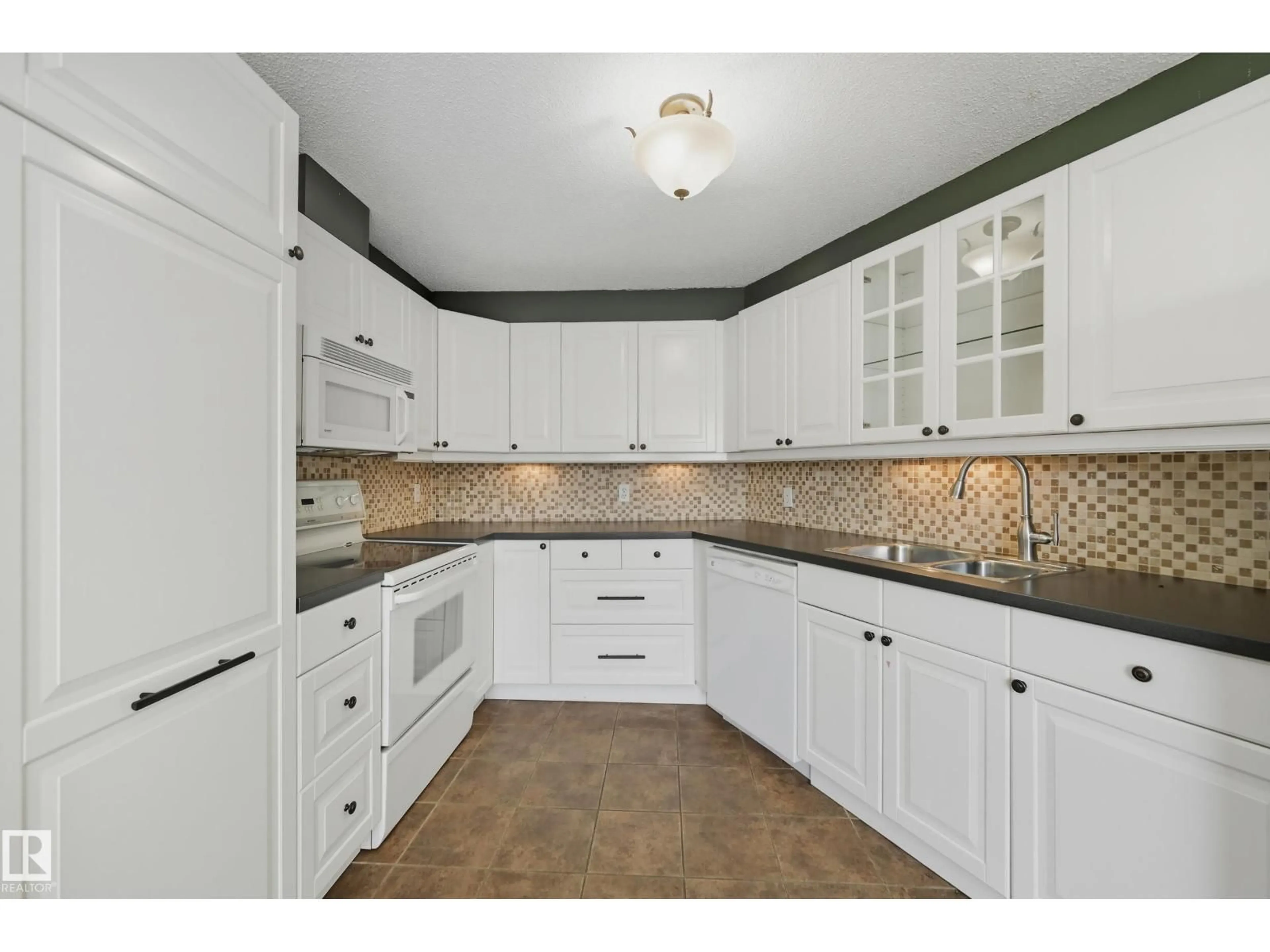Standard kitchen, ceramic/tile floor for #55 - 603 YOUVILLE E, Edmonton Alberta T6L6V8