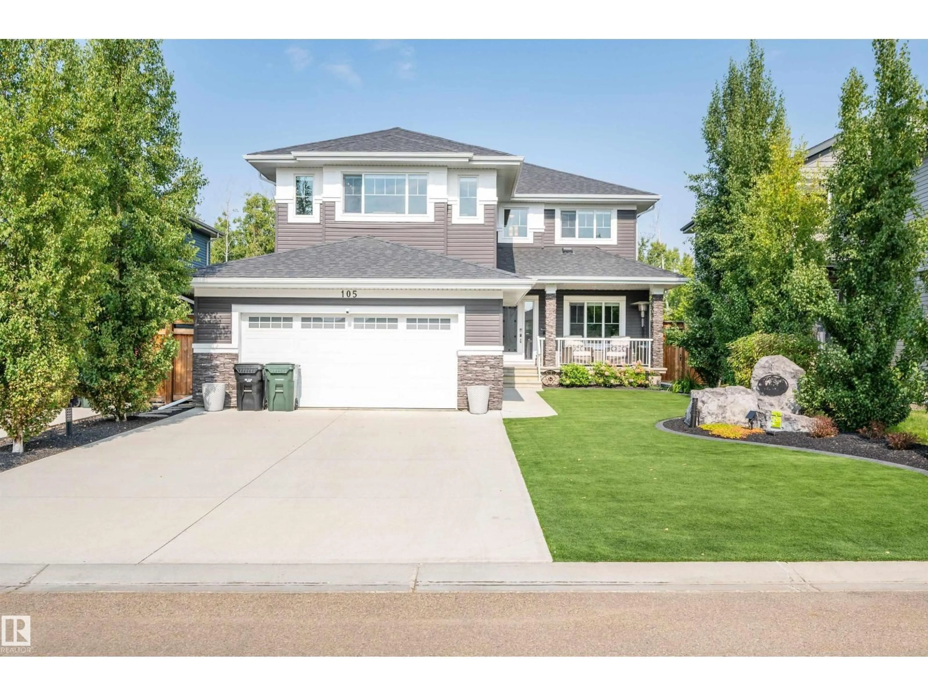 Home with brick exterior material, street for 105 CRESTHAVEN GV, Ardrossan Alberta T8E0A2