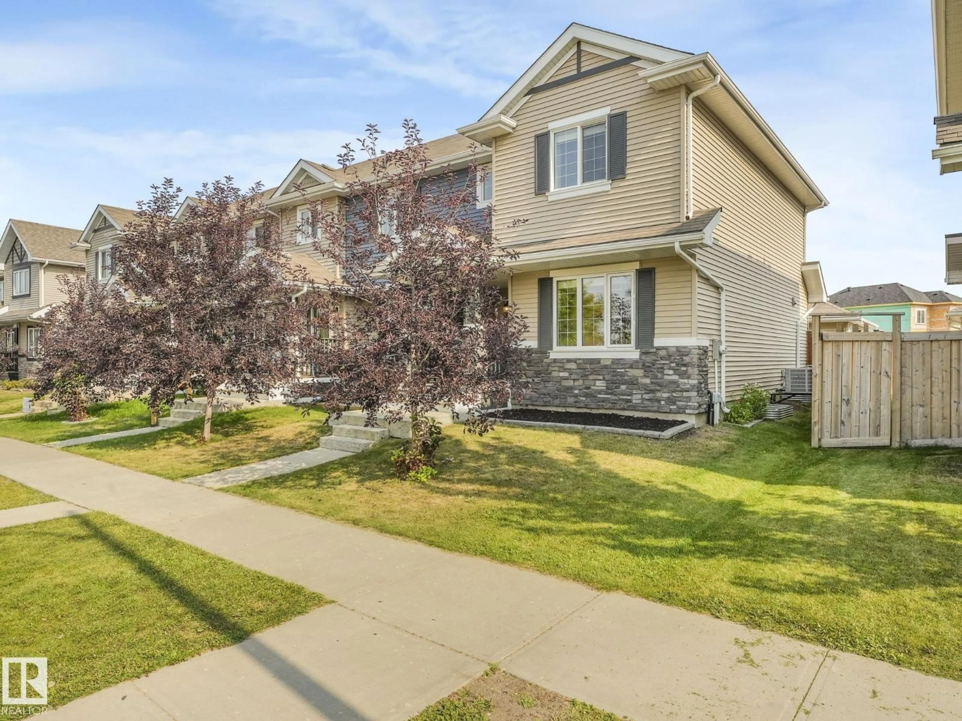 Home with vinyl exterior material, street for 179 ALLARD WY, Fort Saskatchewan Alberta T8L0T9